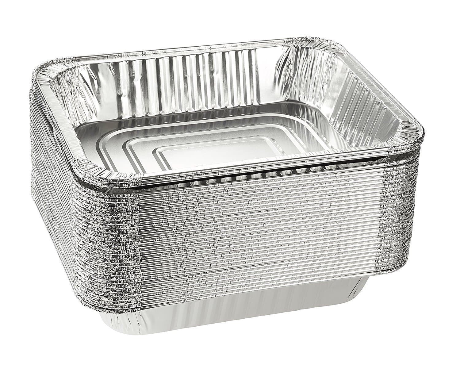 Emmner Disposable Steam Table Pans for Baking, Roasting, Aluminum Foil Pans, Half Size Deep, 9x13 Pans Pack Of 30