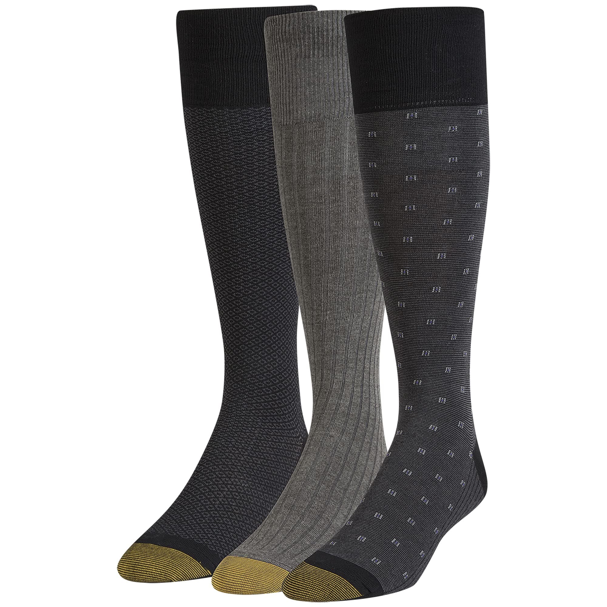 mens Dress Over-The-Calf Socks, 3 Pairs Dress Sock (pack of 3)