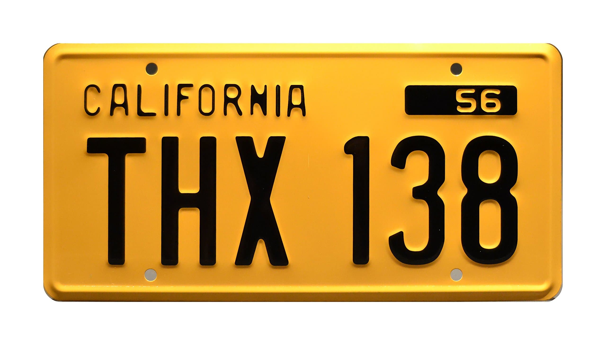 Celebrity MachinesAmerican Graffiti | THX 138 | Metal Stamped License Plate