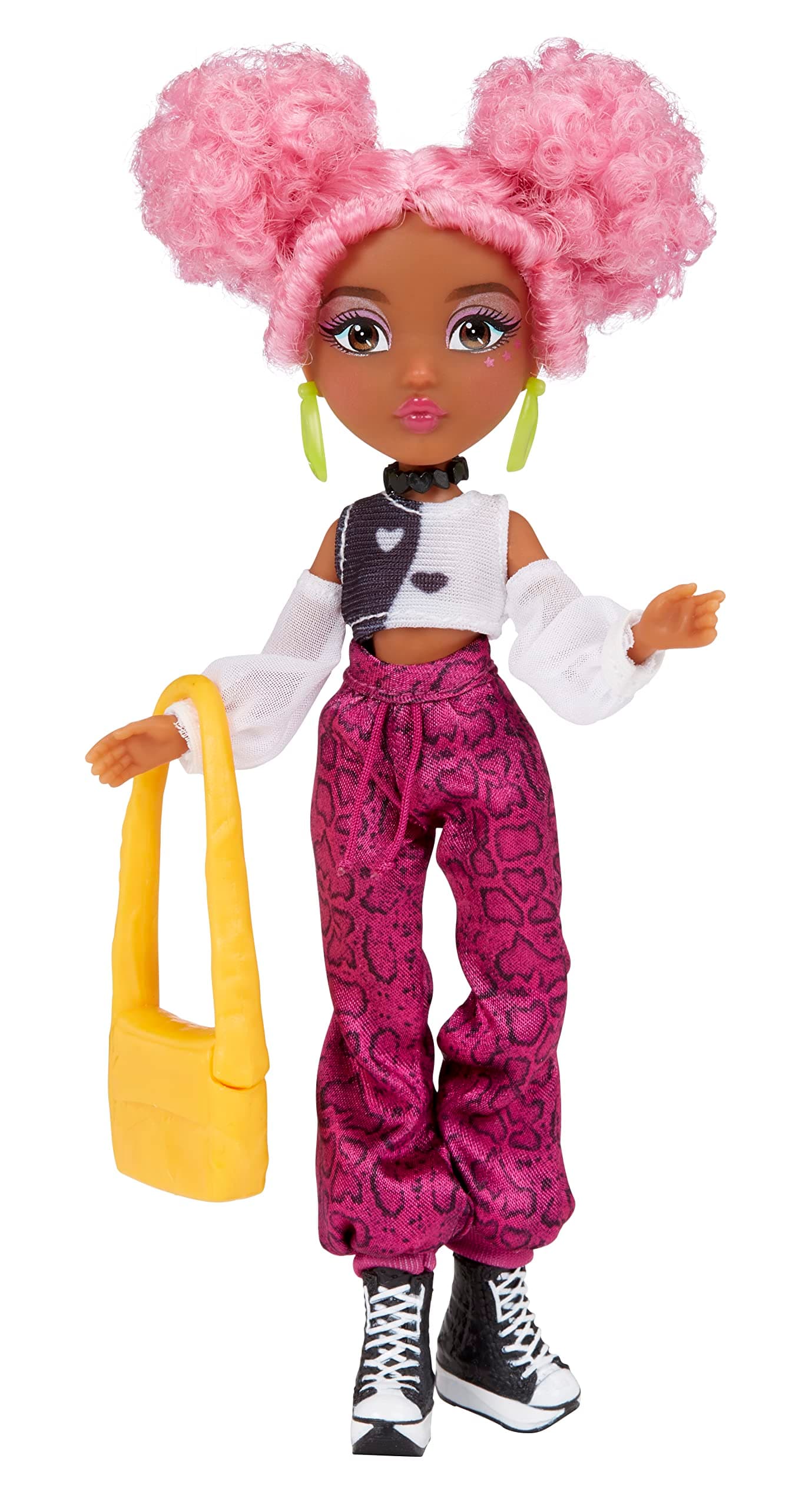 Dream Ella Extra Iconic Mini Doll - Yasmin Athleisure Inpsired Fashions with Pink Cotton Candy Hair and Star Painted Cheeks Fashion Doll, Toy for Kids Ages 3, 4, 5+, Multicolor