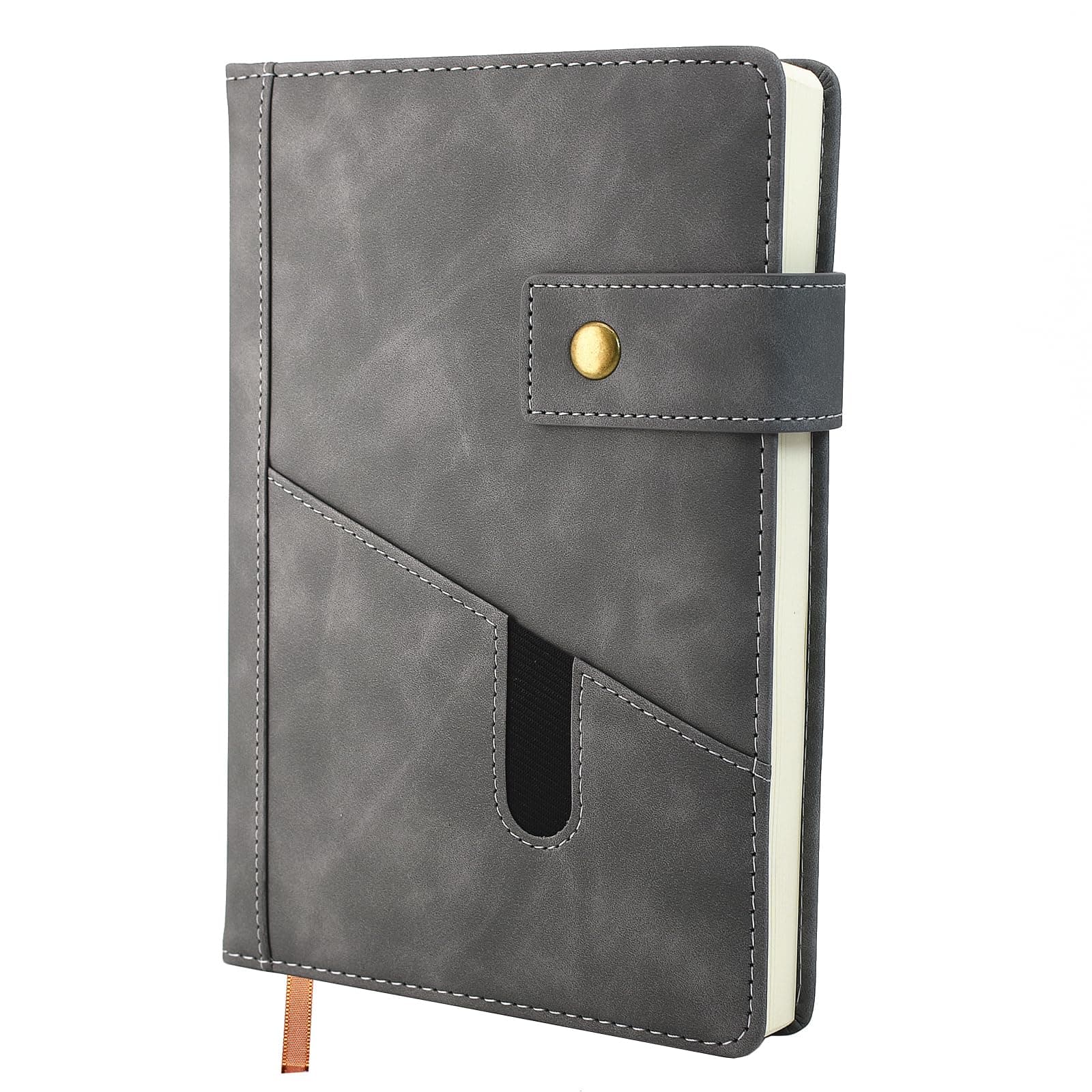 HoyunLL A5 Notebook Journal - Hardcover Executive Notebooks with Premium Thick Paper, College Lined Journal, 8.3"×5.8",360 Page, Perfect for Office Home School Business Writing & Note Taking (Grey)