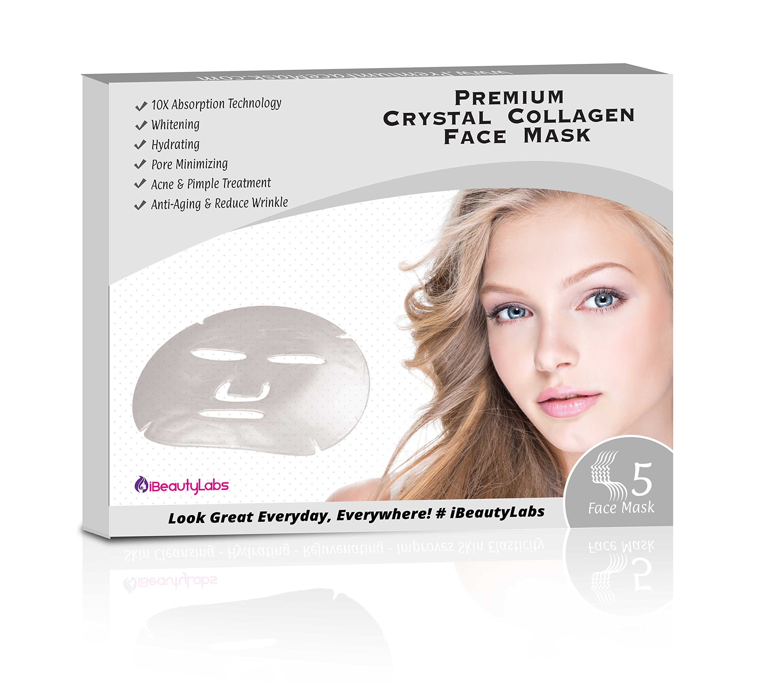 Crystal Korean Face Mask Collagen & Anti Aging Wrinkle Treatment Skin Energizer