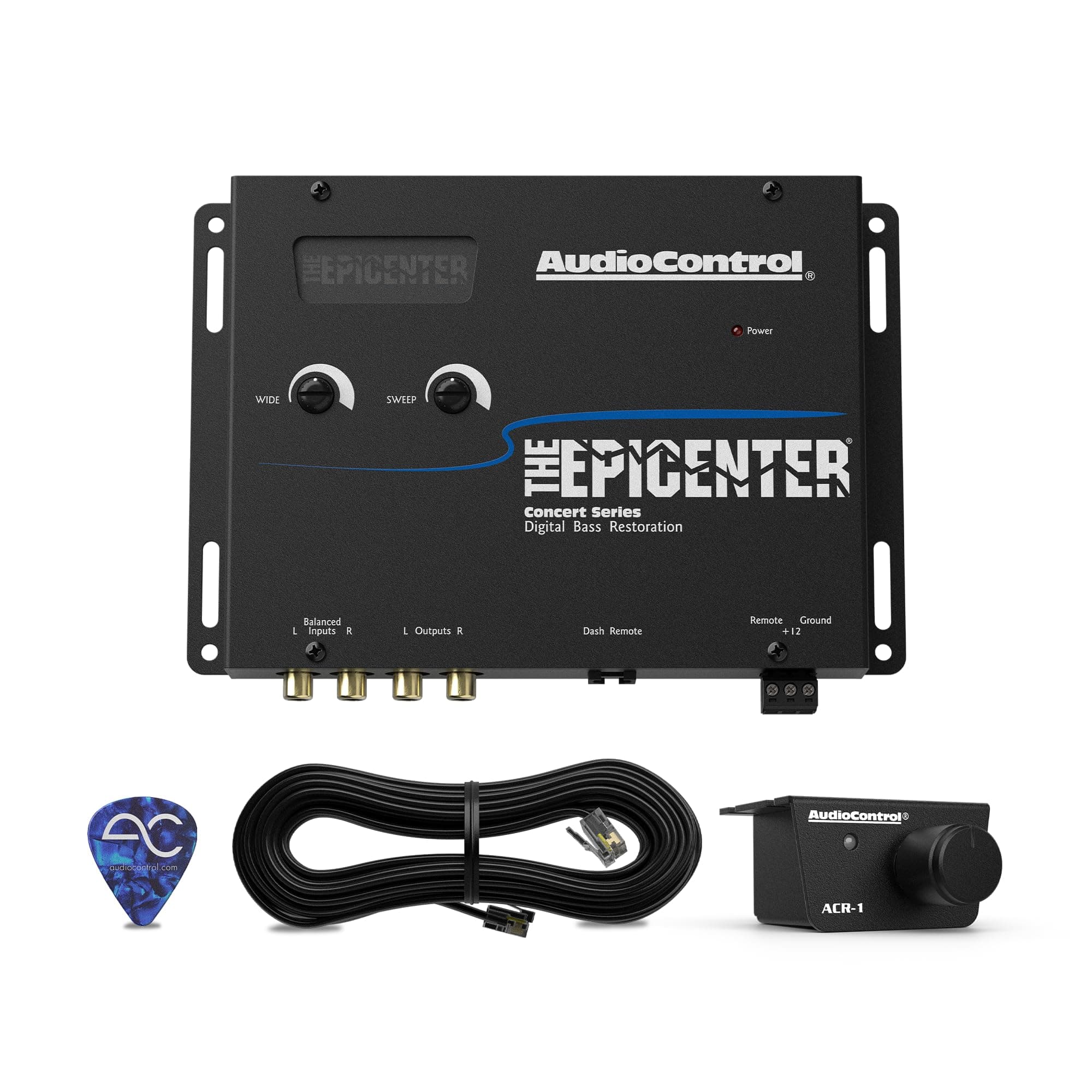 AudioControl Epicenter Digital Bass Control Processor, Car Audio Enhancer with Wired Remote Control (Black)