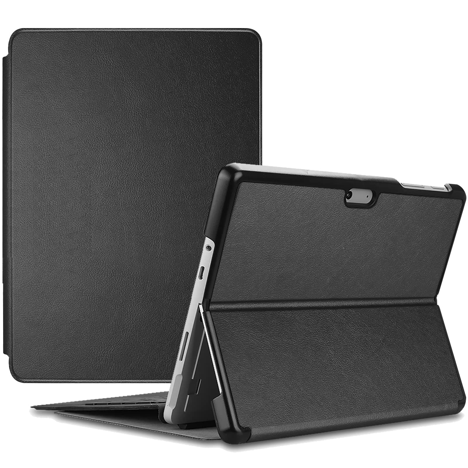 ProCase Protective Case for 10.5 Inch Surface Go 3 / Go 2, Slim Light Smart Cover Stand Hard Shell, Compatible with Surface Type Cover - Black