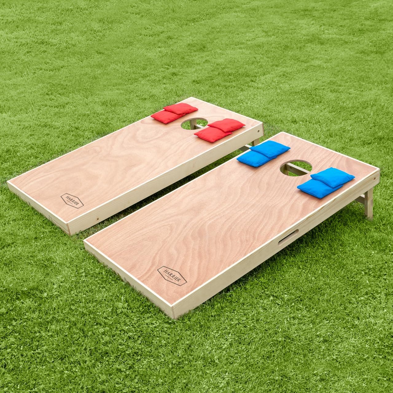 Harrier Cornhole Board Set | Outdoor Game - Regulation Cornhole Boards, Cornhole Bags + Carry Bag | Family Garden Board Game & Play | Summer Lawn Games