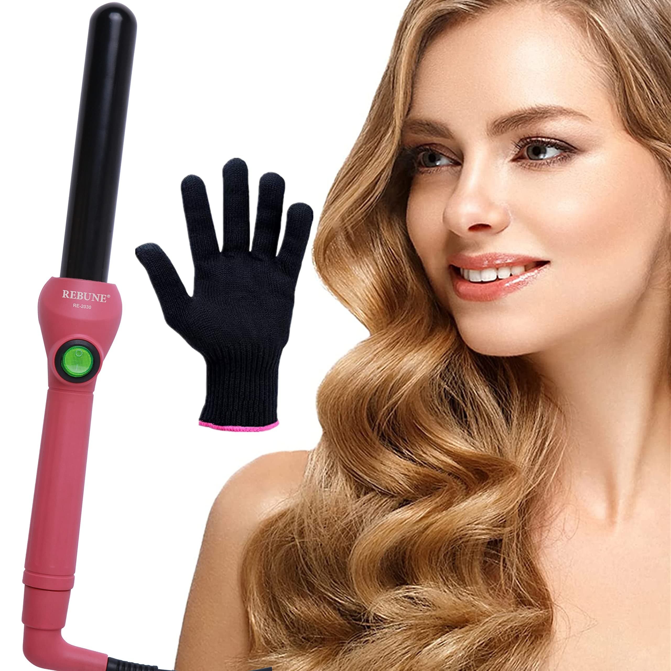 REBUNE RE-2030 Hair Curler 25MM Ceramic Iron Hair Curly Wand