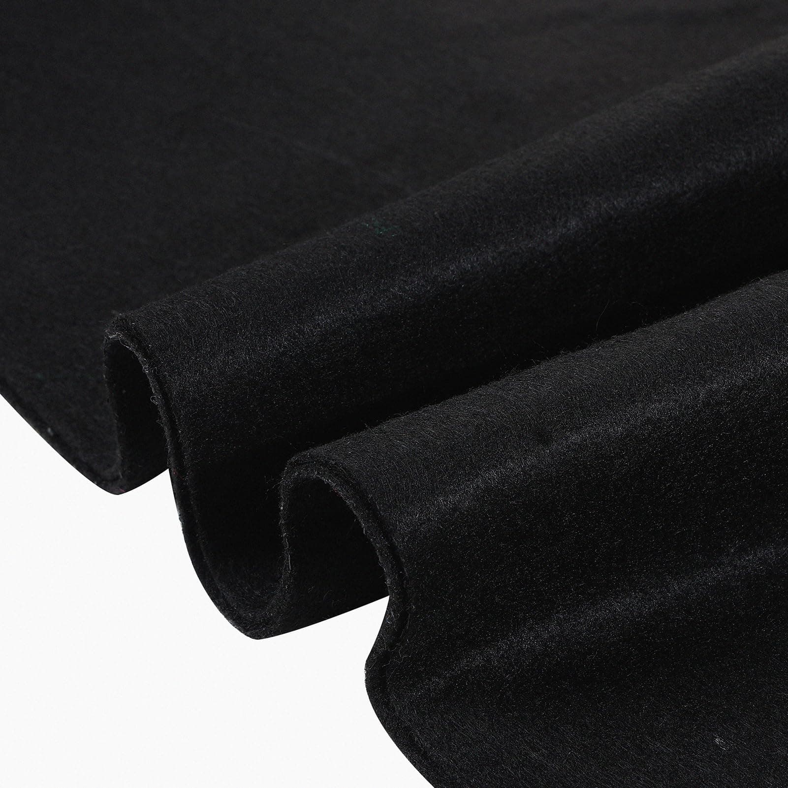 Acrylic Black Felt Fabric 72" X 36" Felt by The Yard,Wide 1.6mm Thick Acrylic Felt -Soft Woven for DIY Arts & Crafts,Cushion, and Padding, DIY Arts & Crafts