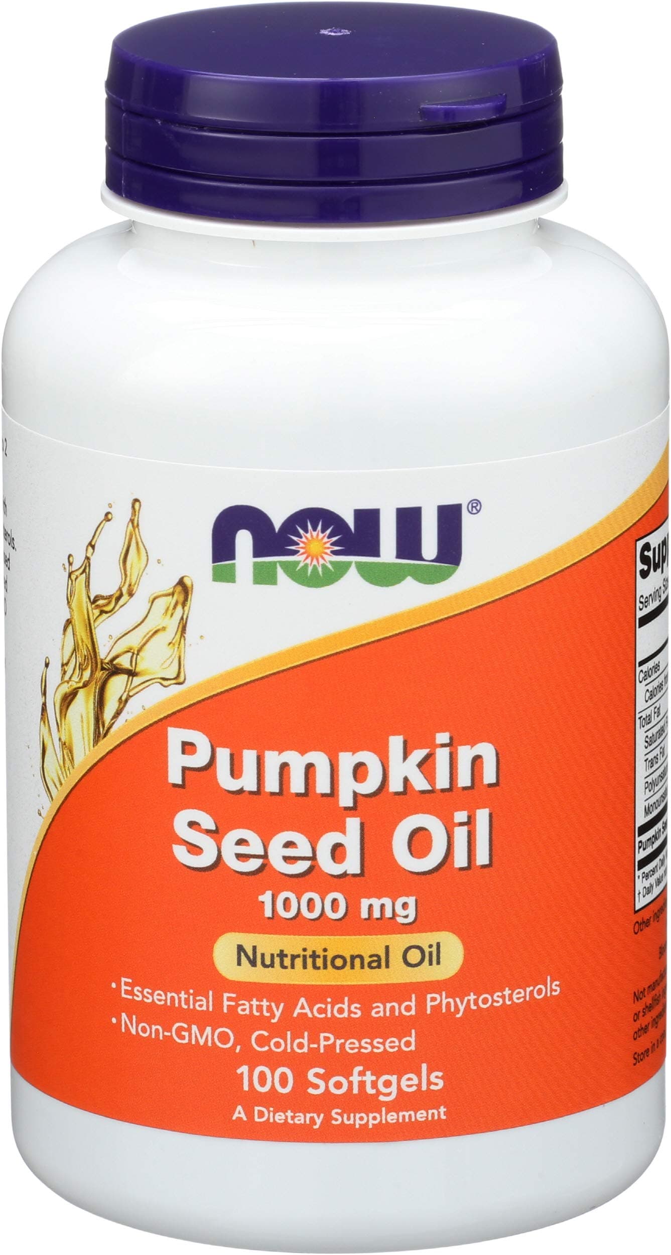 Now Pumpkin Seed Oil 1000 mg 100 softgels