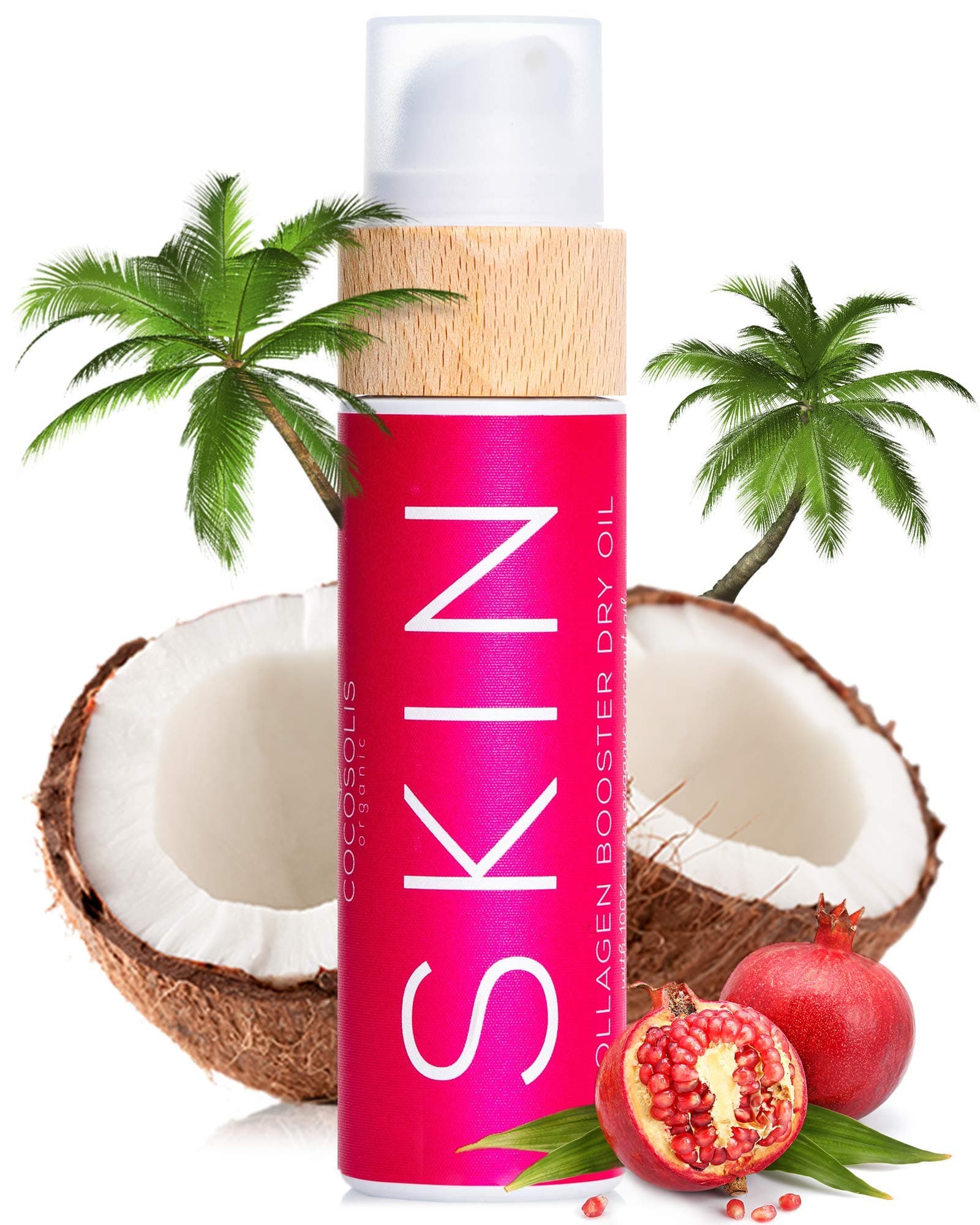 Skin Collagen Booster Dry Oil | Organic Oil With Natural Anti-Age Effect | For Body & Face | For Smooth, Young & Tight Skin | Reduce Fine Lines & Wrinkles