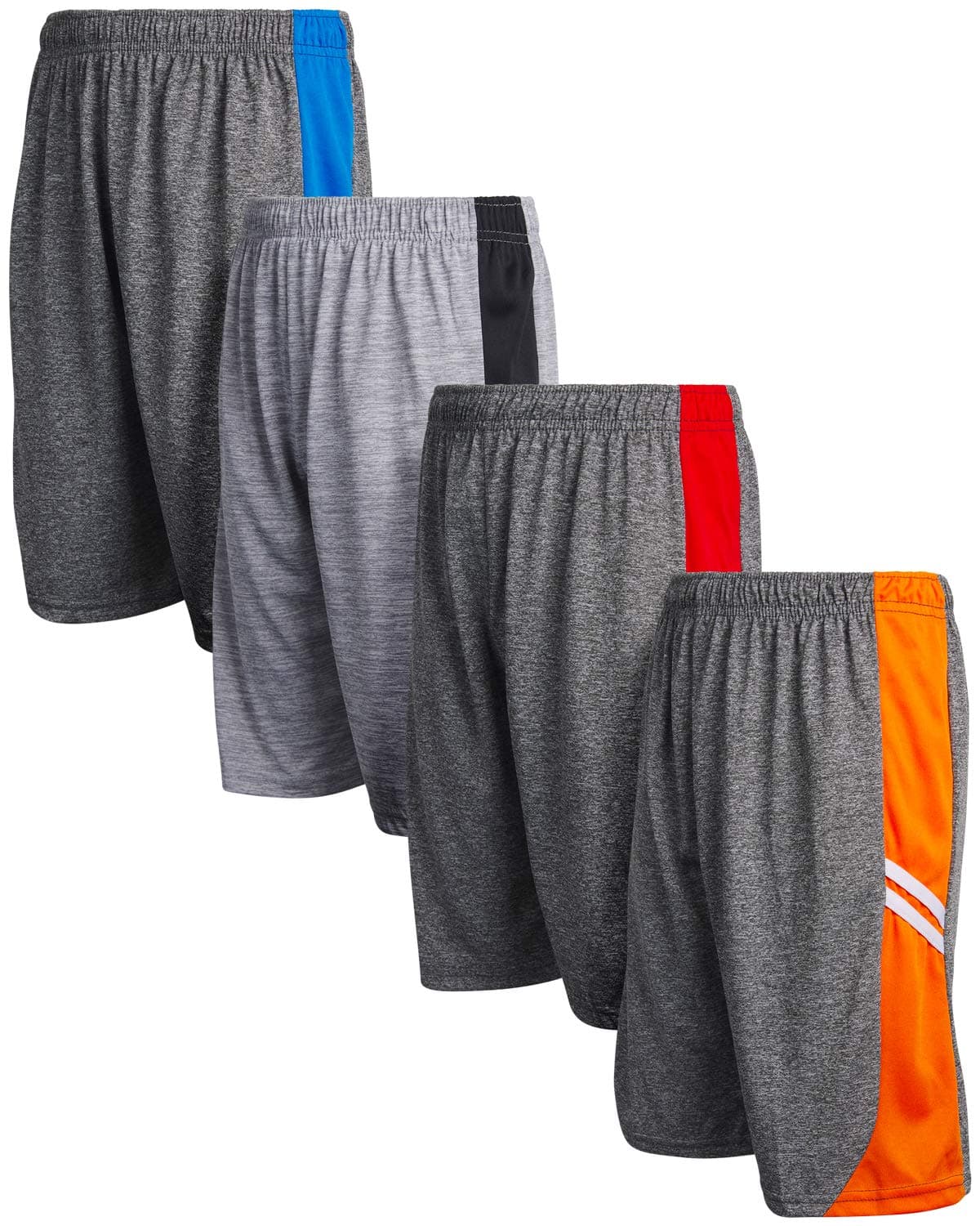 Mad Game Boys Performance Basketball Shorts – Breathable and Lightweight (4 Pack)