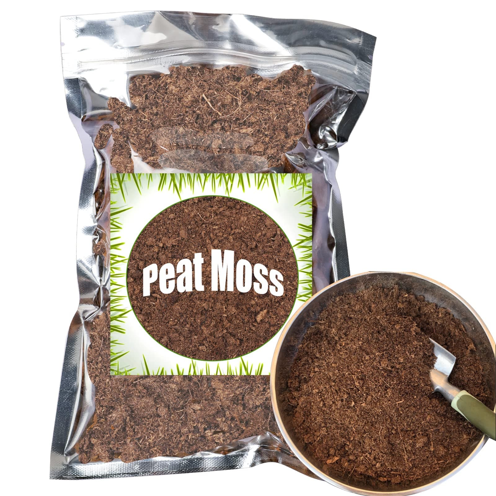 Organic Sphagnum Peat Moss, 32 fl oz, Enriches Plant Roots, Gardening Soil Amendment and Carnivorous Plant Soil Media