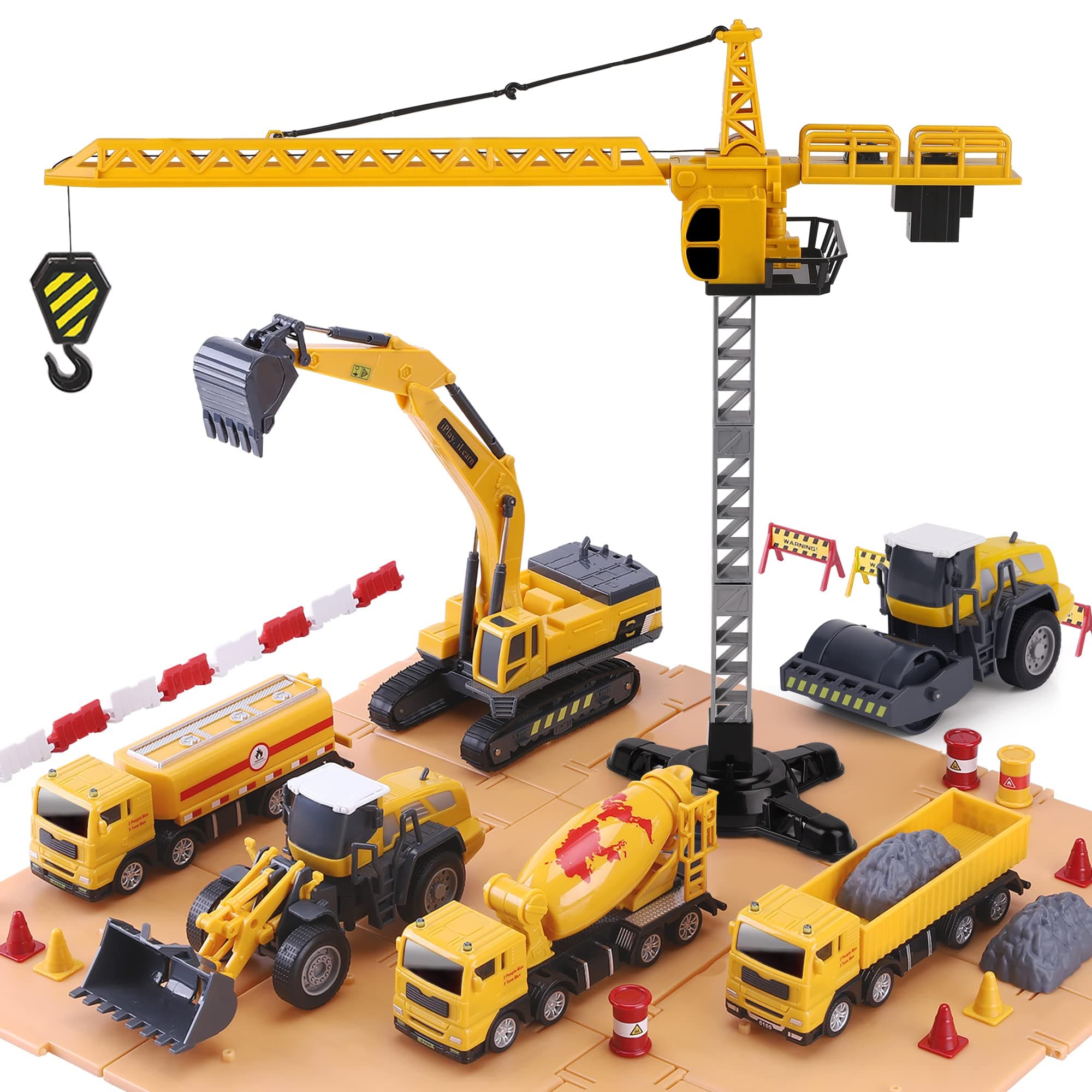 Construction Site Vehicles Toys Set
