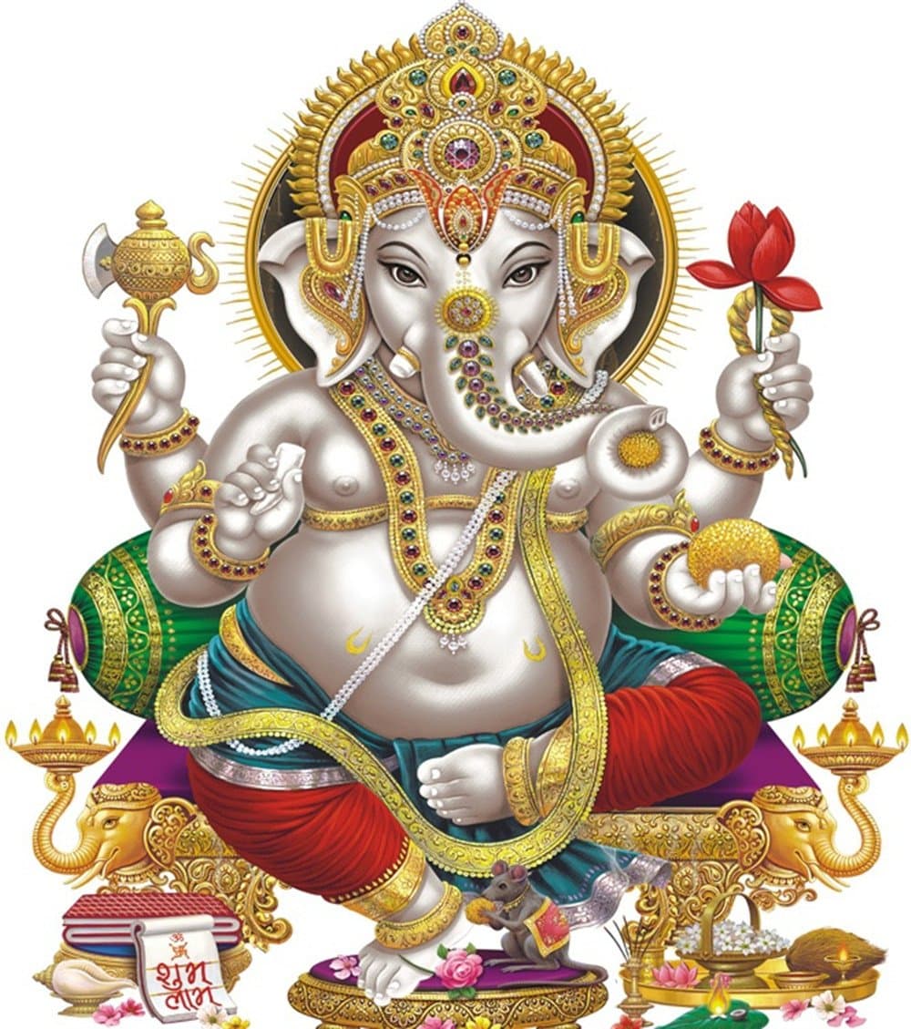YaYiYo 500 Pieces Jigsaw Ganesha Hindu God Puzzles Adults Collection Puzzle Jigsaw DIY Gift