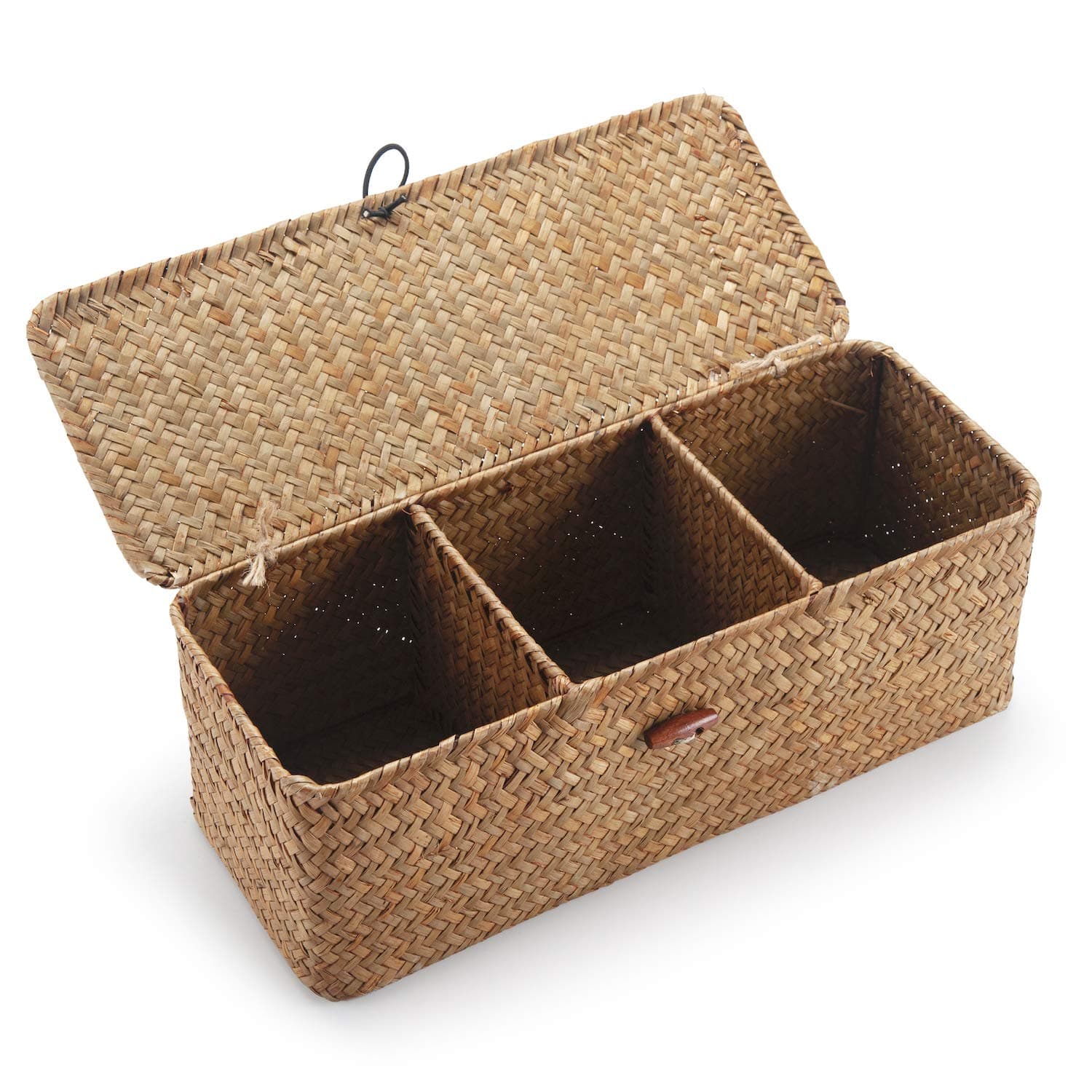 Seagrass Storage Basket with Sections