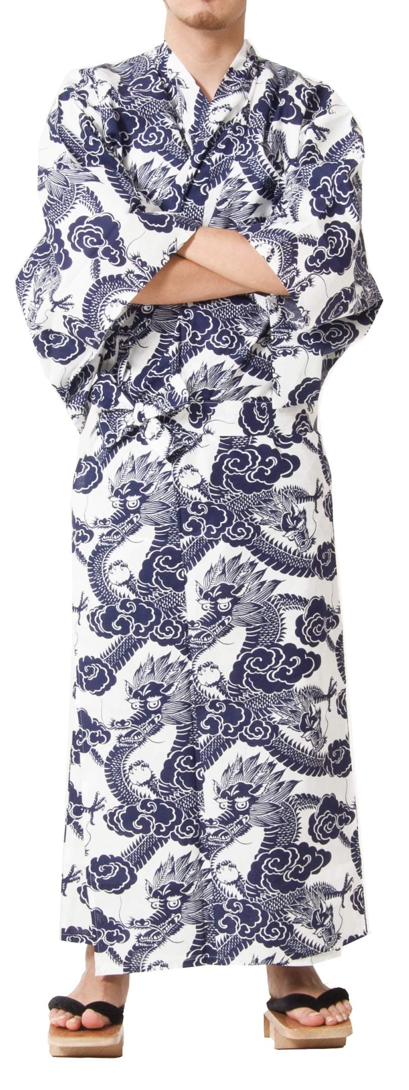 DitaTokyoin Traditional Made In Japan Cotton Yukata Robe (Japanese Pajama Kimono) Easy Wearing set2