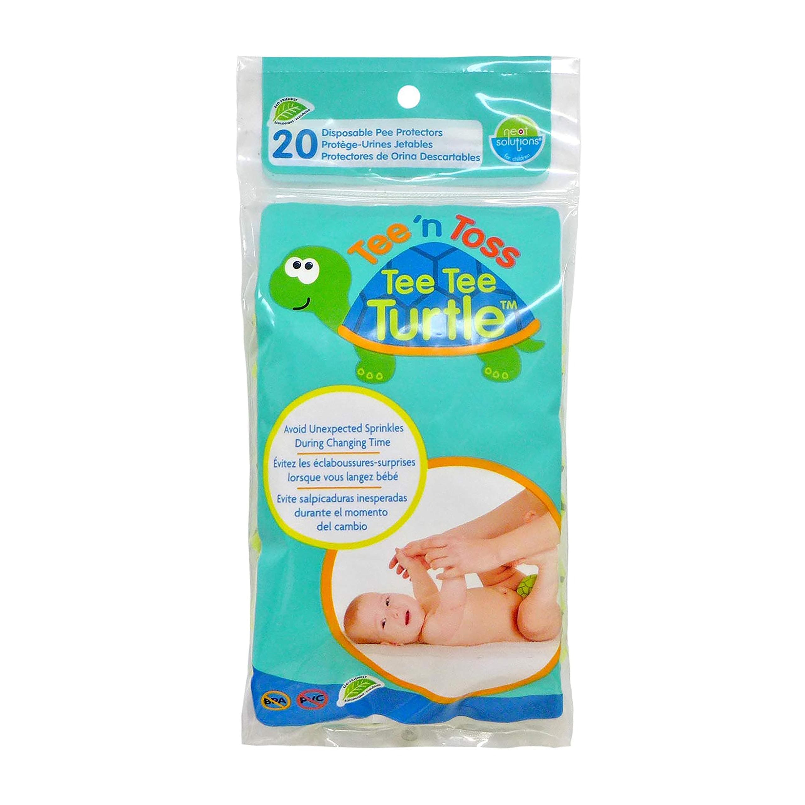 Neat Solutions Tee N Toss Turtle, Multi, One Size, 20 Count, 0+ Months