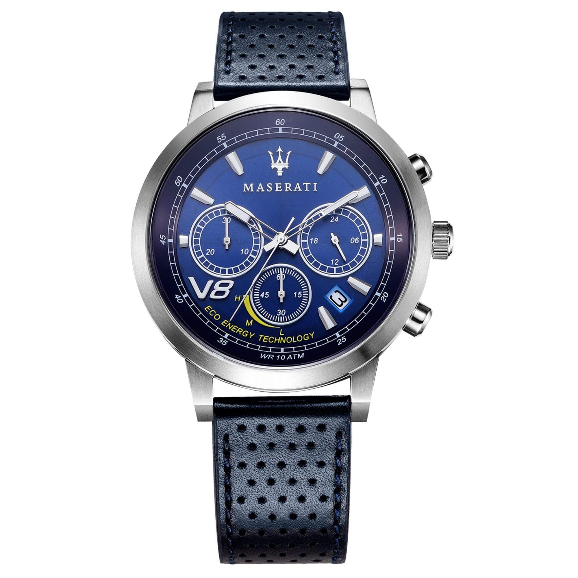 Maserati Men's Watch, GT Collection, Quartz Movement, Chronograph, Stainless Steel and Leather Watch - R8871134002