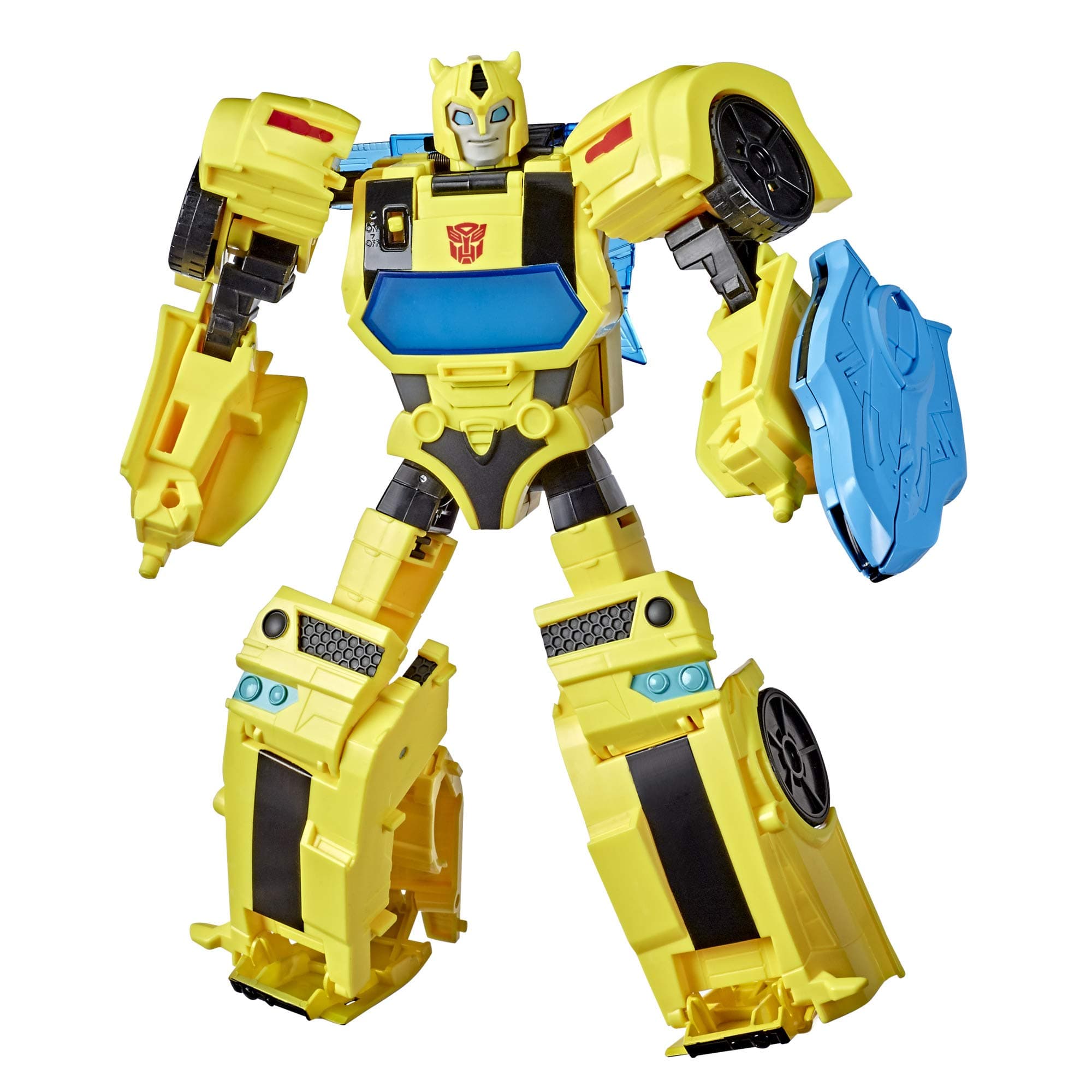 TRANSFORMERS Bumblebee Cyberverse Adventures Battle Call Officer Class Bumblebee, Voice Activated Energon Power Lights and Sounds, Ages 6 and Up 10-inch