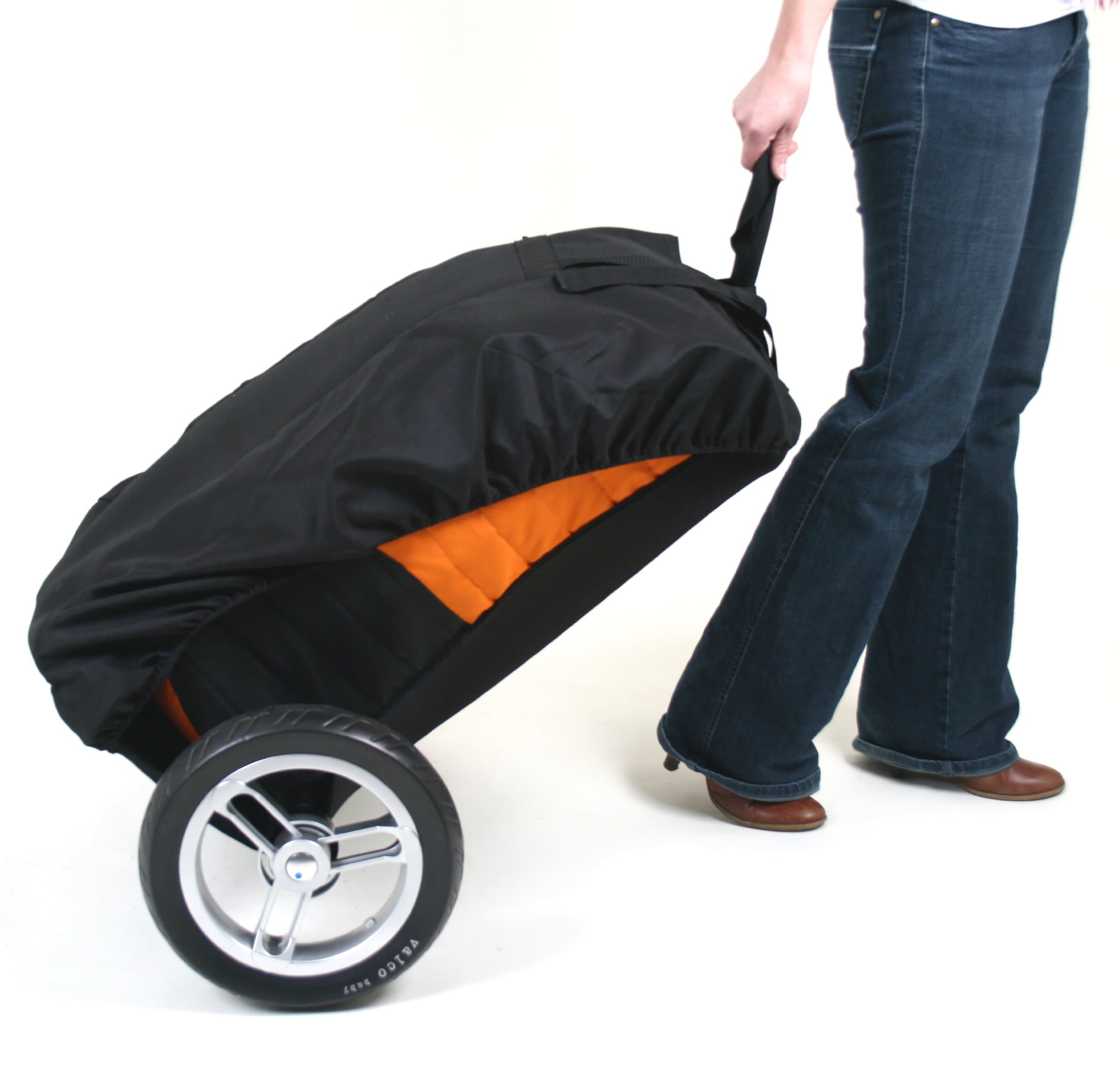Valco Baby Universal Stroller Roller Travel Bag, Orange/Black