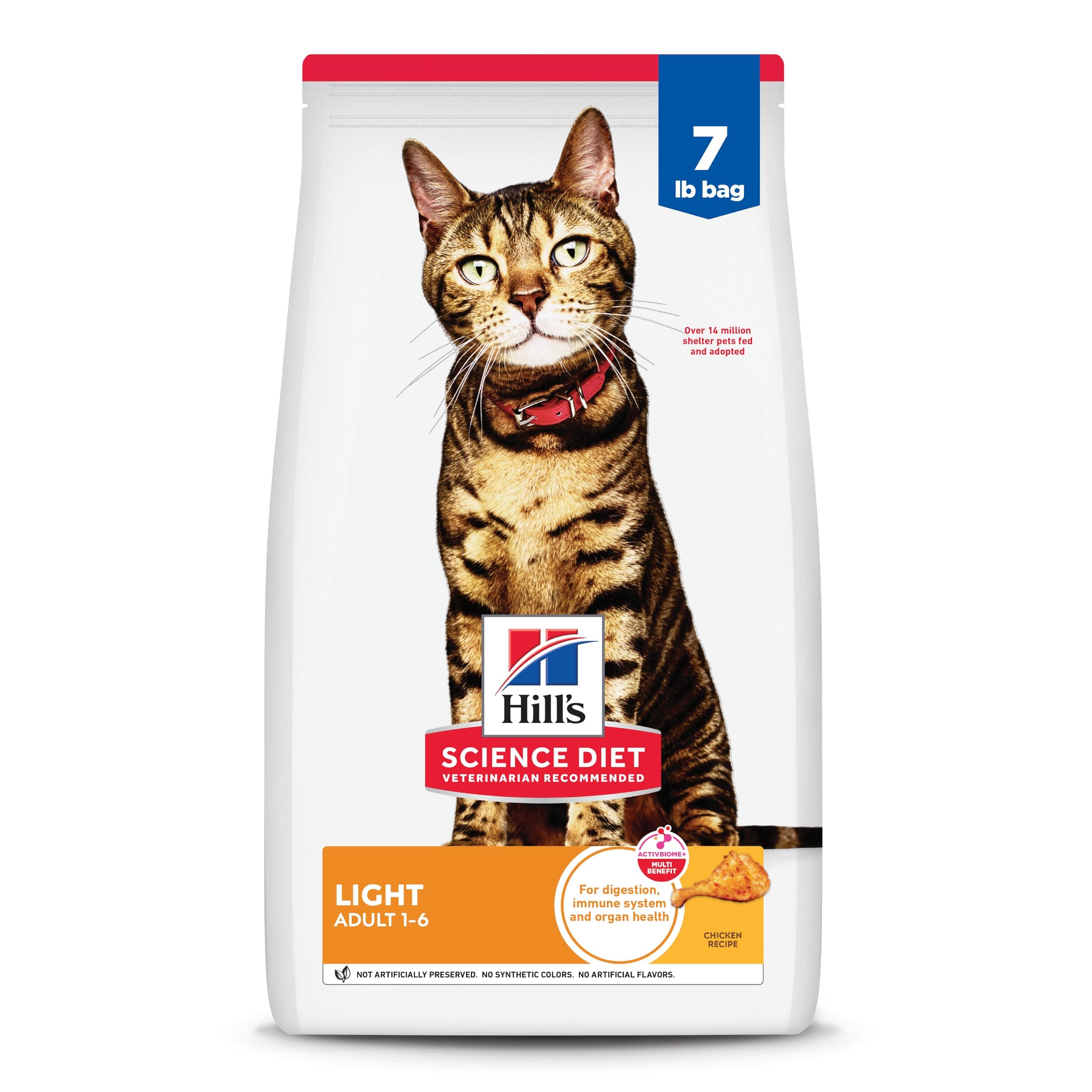 Adult Light Chicken Recipe Dry Cat Food, 7 lb Bag