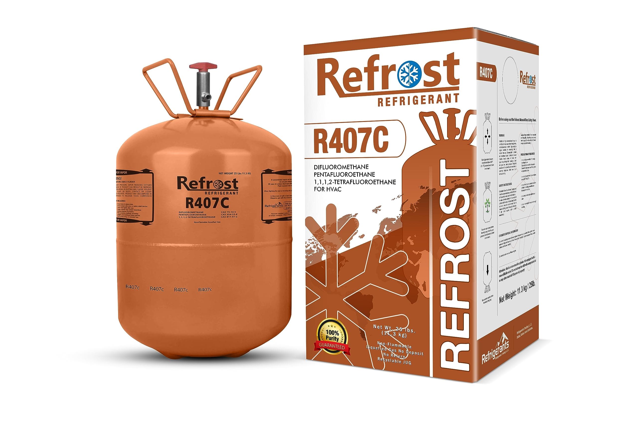 R407C For HVAC Disposable Cylinder 11.3Kg - Best for Air Conditioner