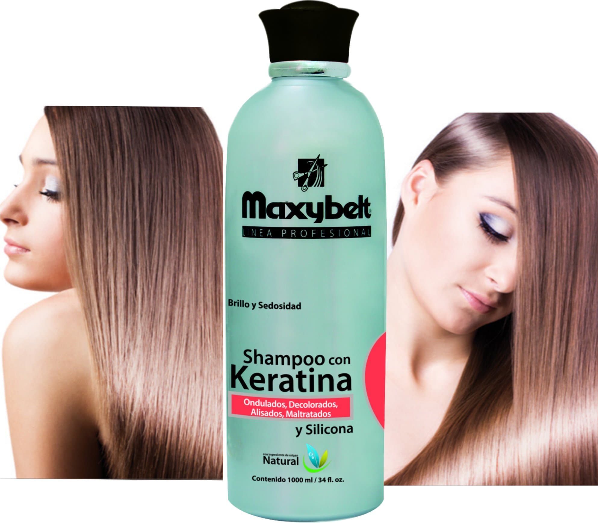 MAXIBELT-Keratina Shampoo 1000gr/ 33.3oz Shampoo protector de keratina