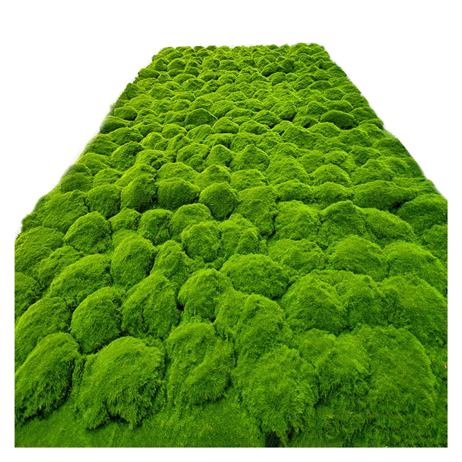 YIQIFLY Simulation Artificial Moss Mat Fake Grass Rug DIY Synthetic Turf Lawn Carpet for Wedding Home Backyard Balcony Indoor Outdoor Decor (Color : Green, Size : 1x2m(3.2x6.5ft))