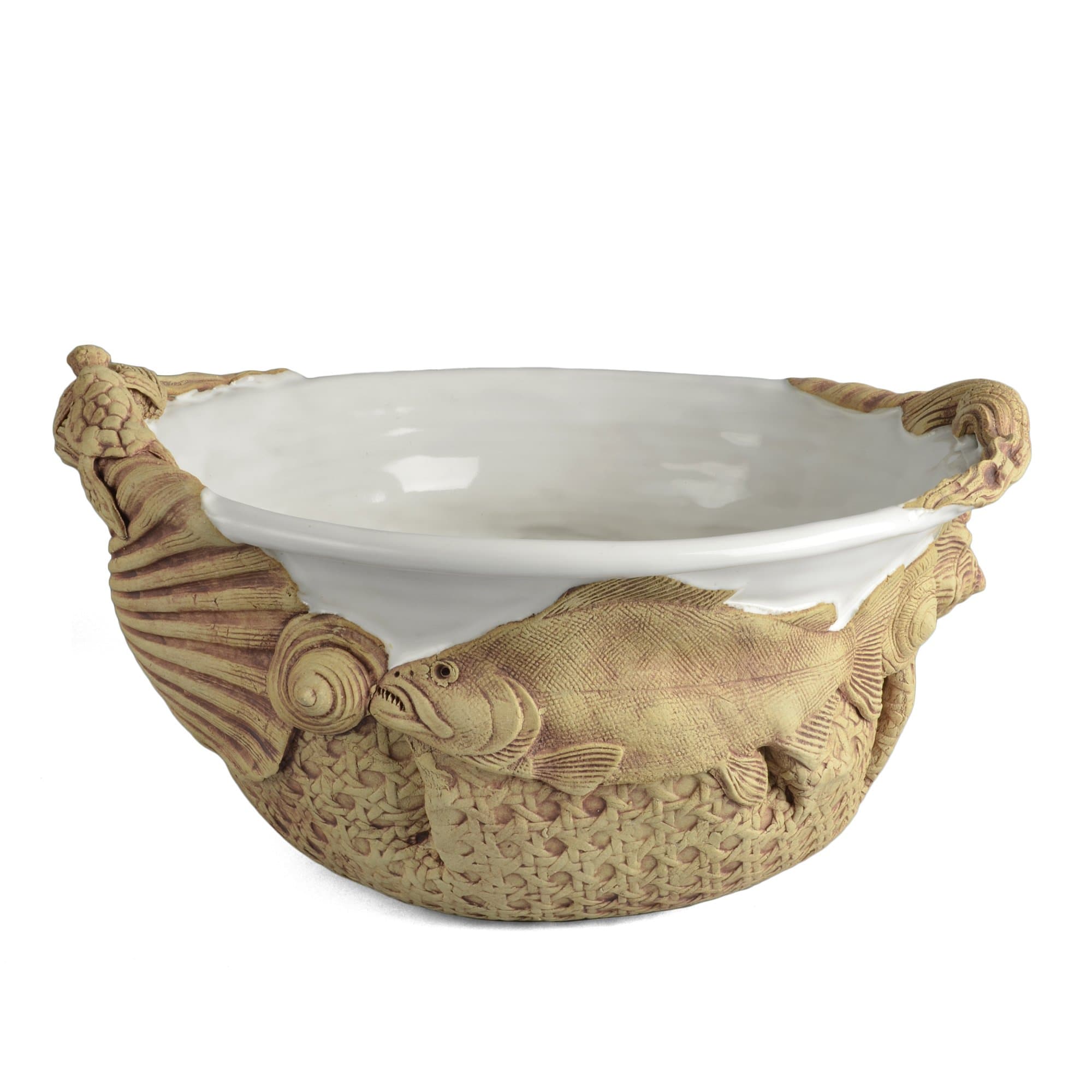 Charlestown Porcelaine Sea Creatures 10-inch Round Bowl
