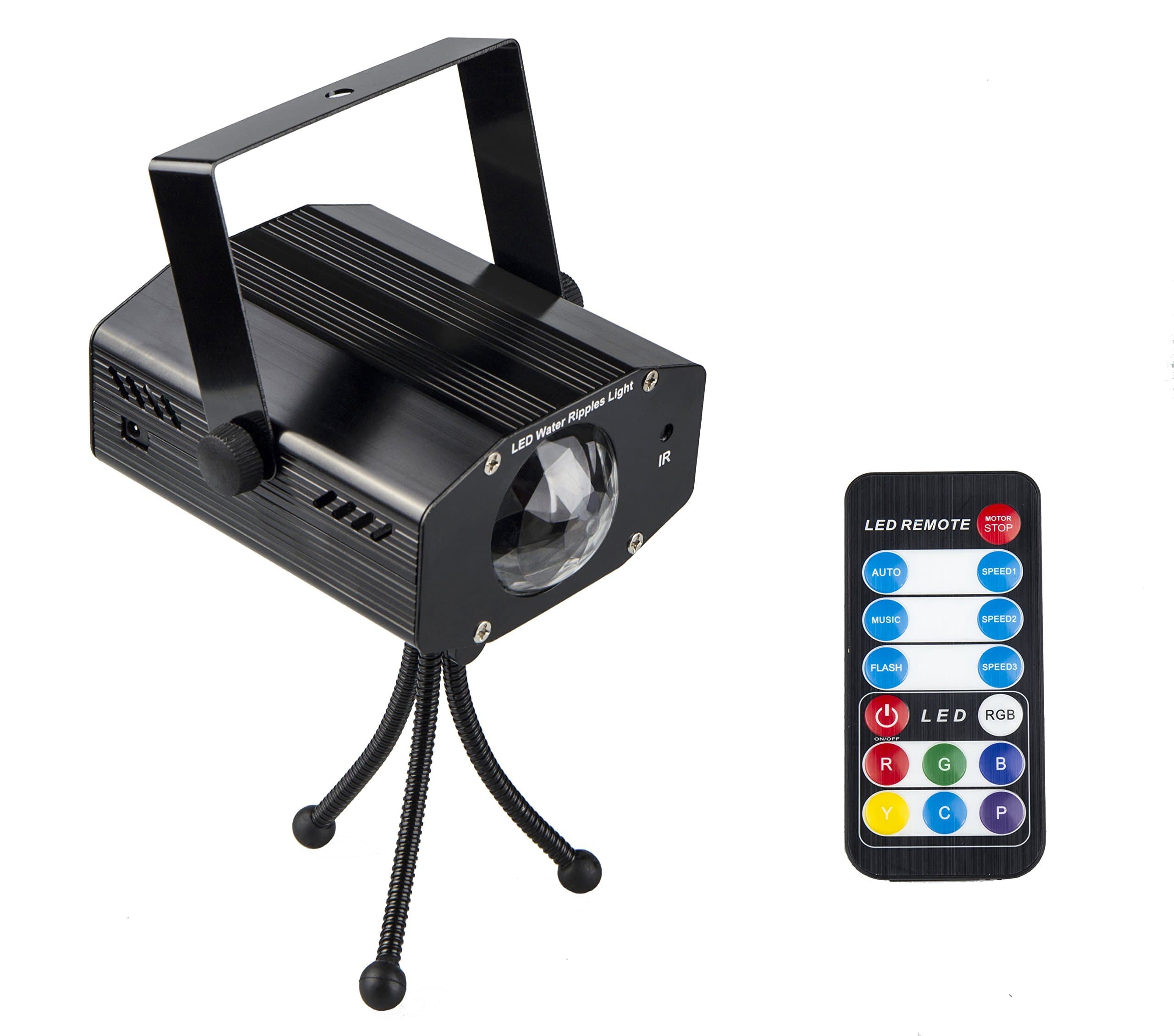 Projector Party Light Spriak 2rd Generation 14color 12watt Soothing Ocean Wave Led Night Lights with Relaxing Light Show,Mood Light for Adults Kids Bedroom Living Room (Black)