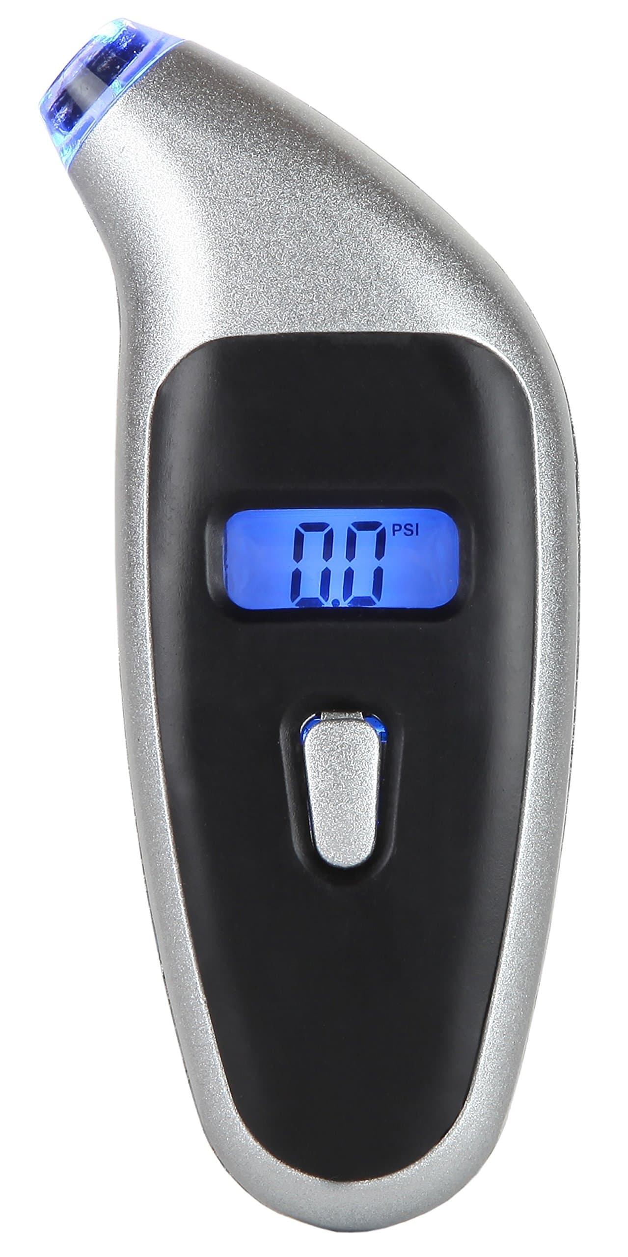 Tire Pressure Gauge Digital W/Metal Body 150Psi Silver