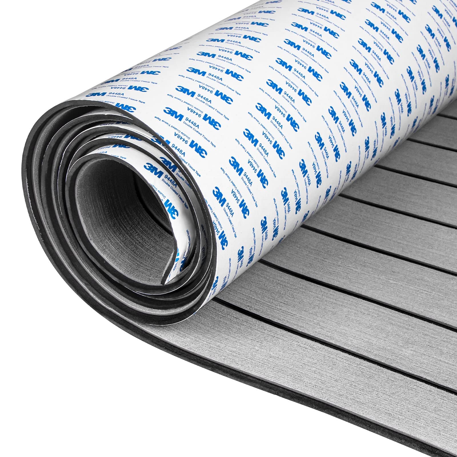 OCEANBROAD EVA Foam Boat Flooring for Boat, 96''x45''/36''/28''/16'', 48''x16'' Synthetic Teak Boat Deck, 3M Self Adhesive Boat Mat, Boat Floor Material