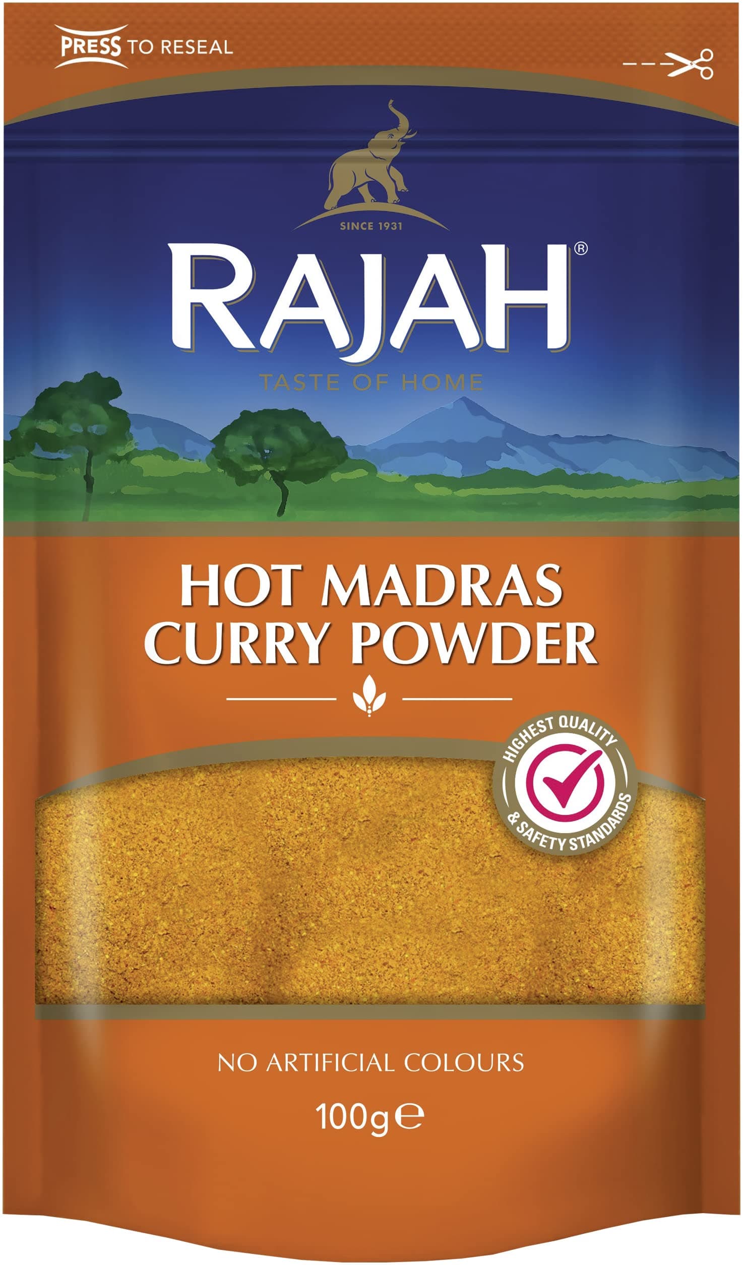 Rajah Hot Madras Curry Powder, 400g