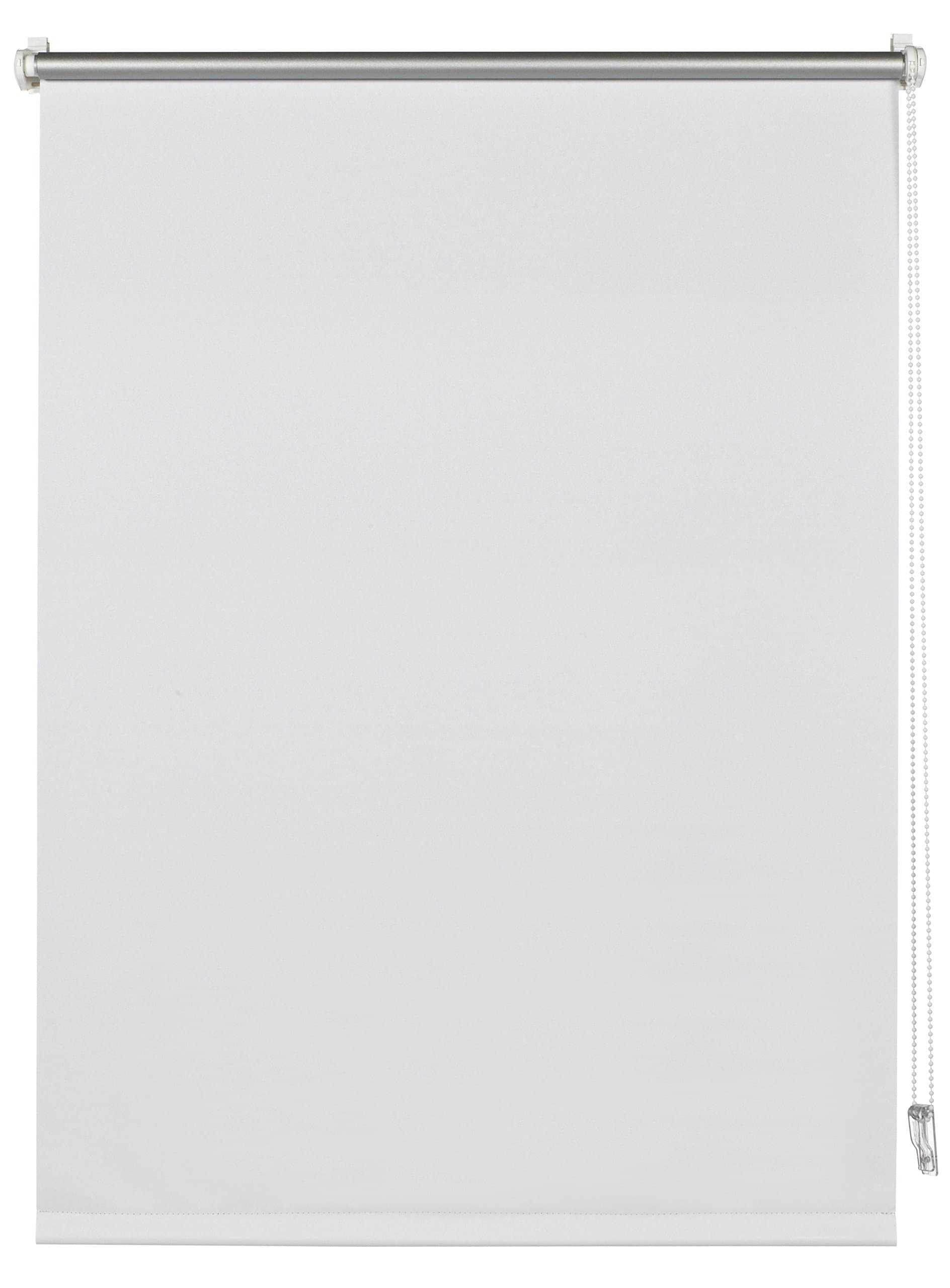 Deco CompanyRoller blind with thermal backing for clamping, blackout blind without drilling, maximum light reflection, heat protection, energy saving, white, 60 x 150 cm (WxH)