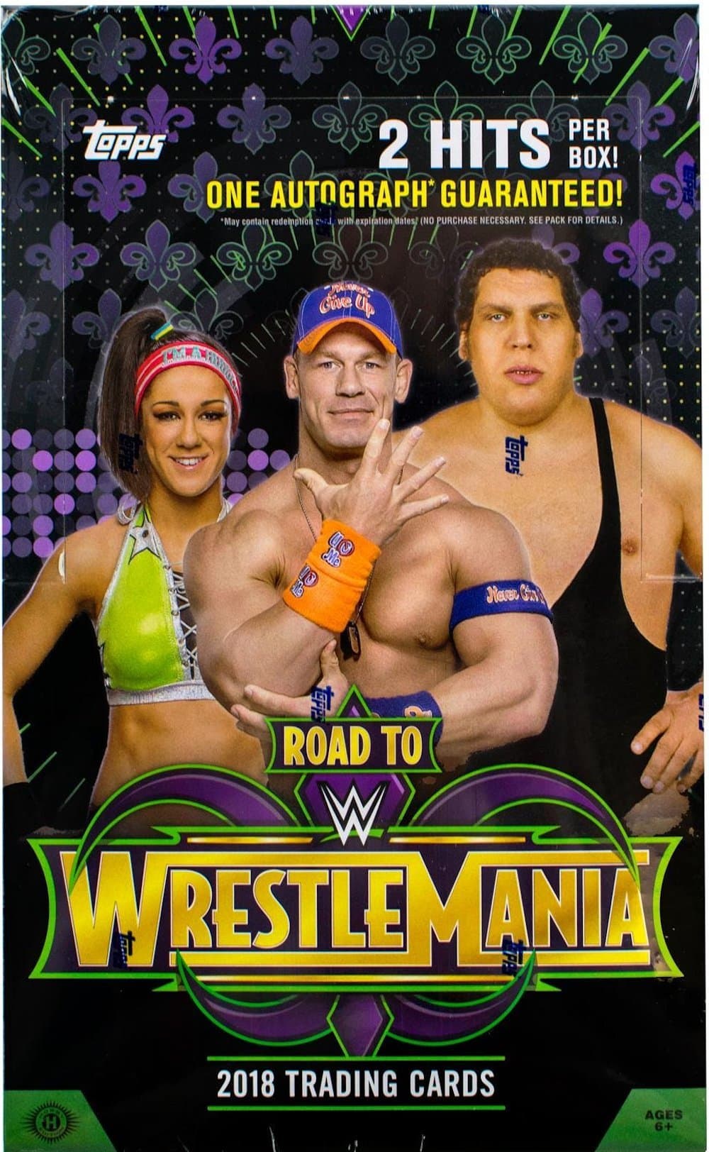 2018 Topps WWE Road to Wrestlemania Collector's Trading Cards Hobby Box of 24 packs