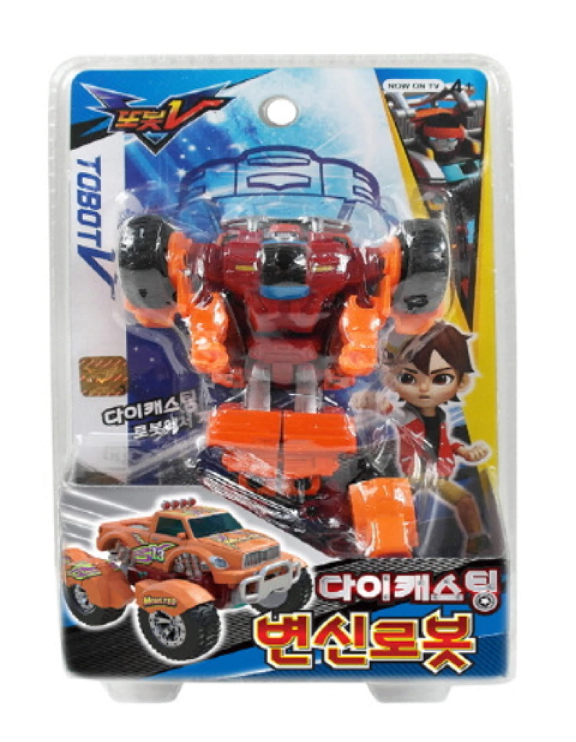 TOBOT V Mini Monster / A Type / 1ea / Trasformer Robot from car Toy / Korean Animation Robot Character / Age Recommended: 48+ Month
