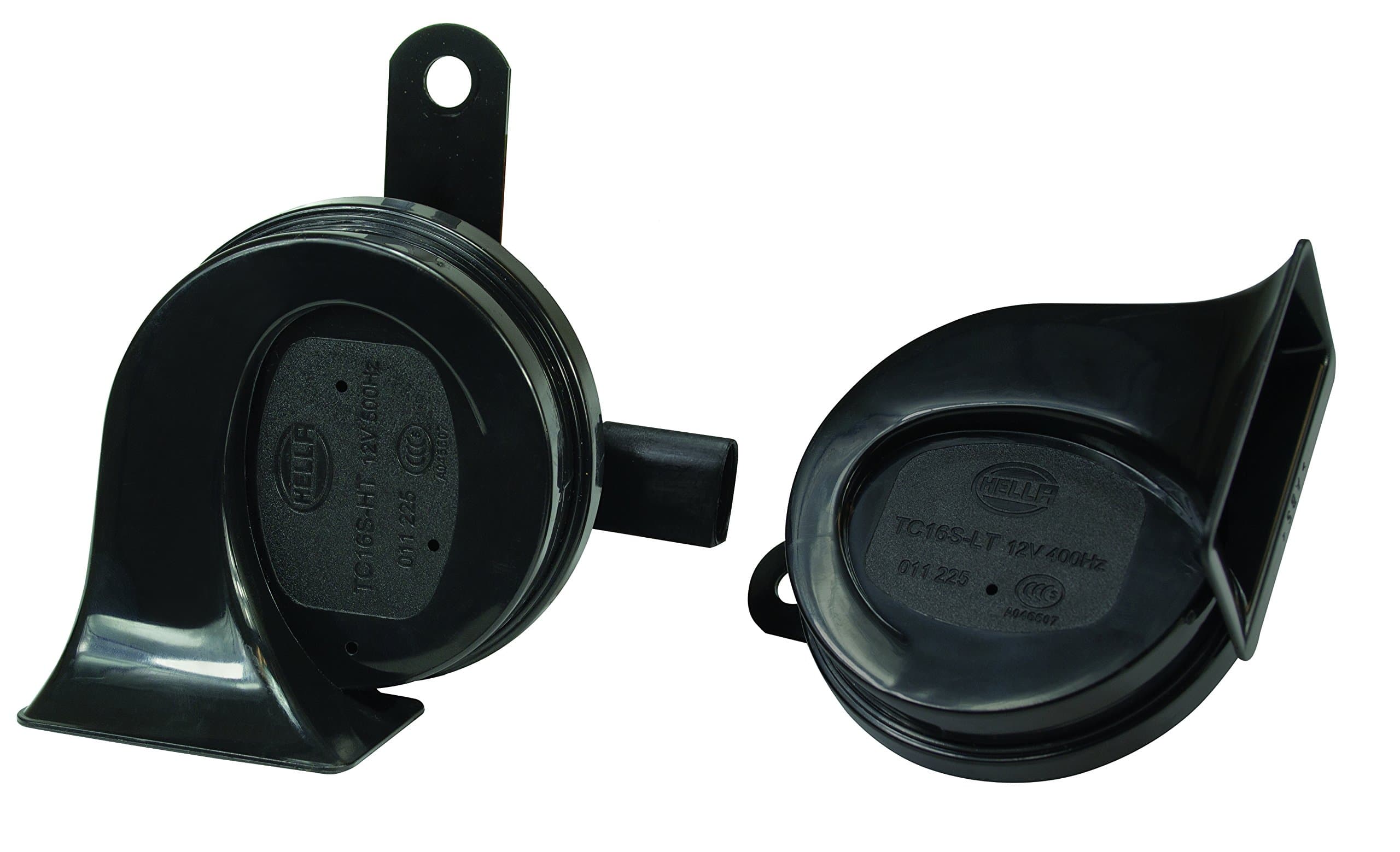 HELLA 011225841 Black 12V BX Trumpet Horn Kit (Audi)