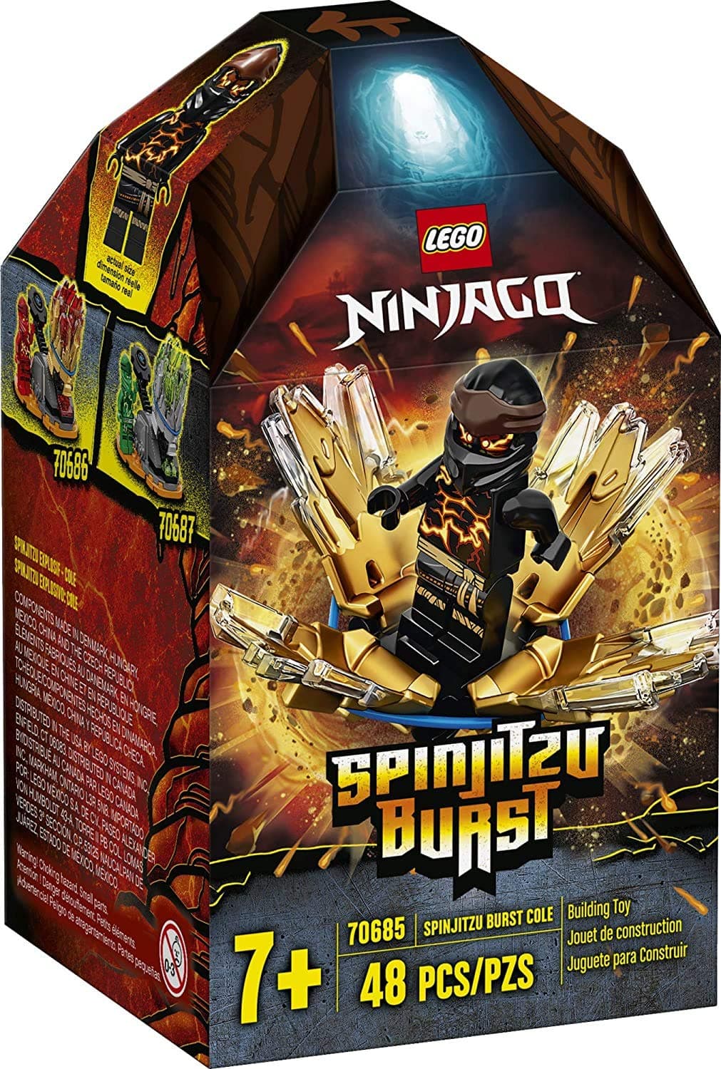 NINJAGO Spinjitzu Burst - Cole 70685 NINJAGO Accessory Set Building Kit Featuring Ninja Minifigure (48 Pieces)