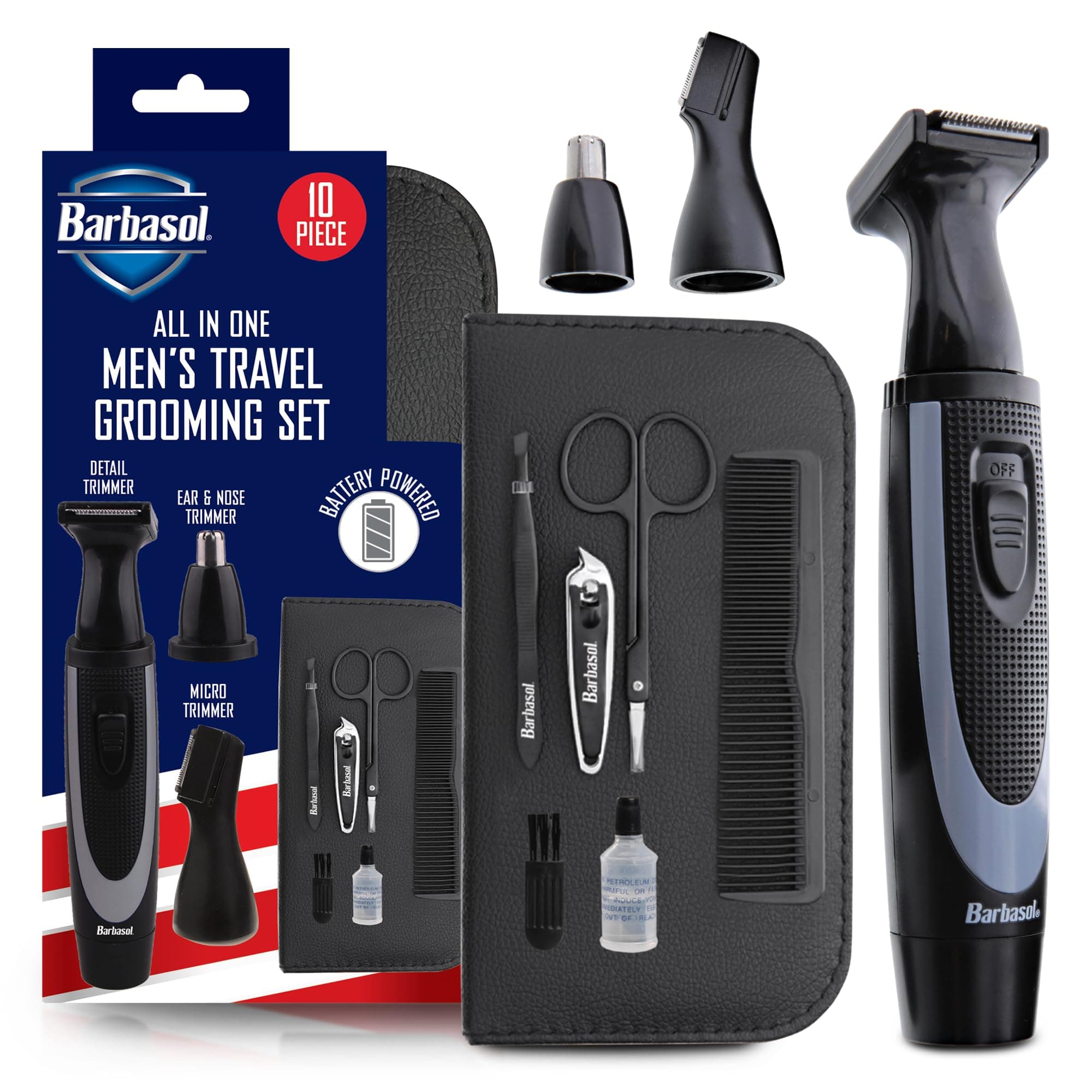 DIGITAL LIFESTYLE ACCESSORIES Barbasol 10 pc Men's Travel Grooming Set