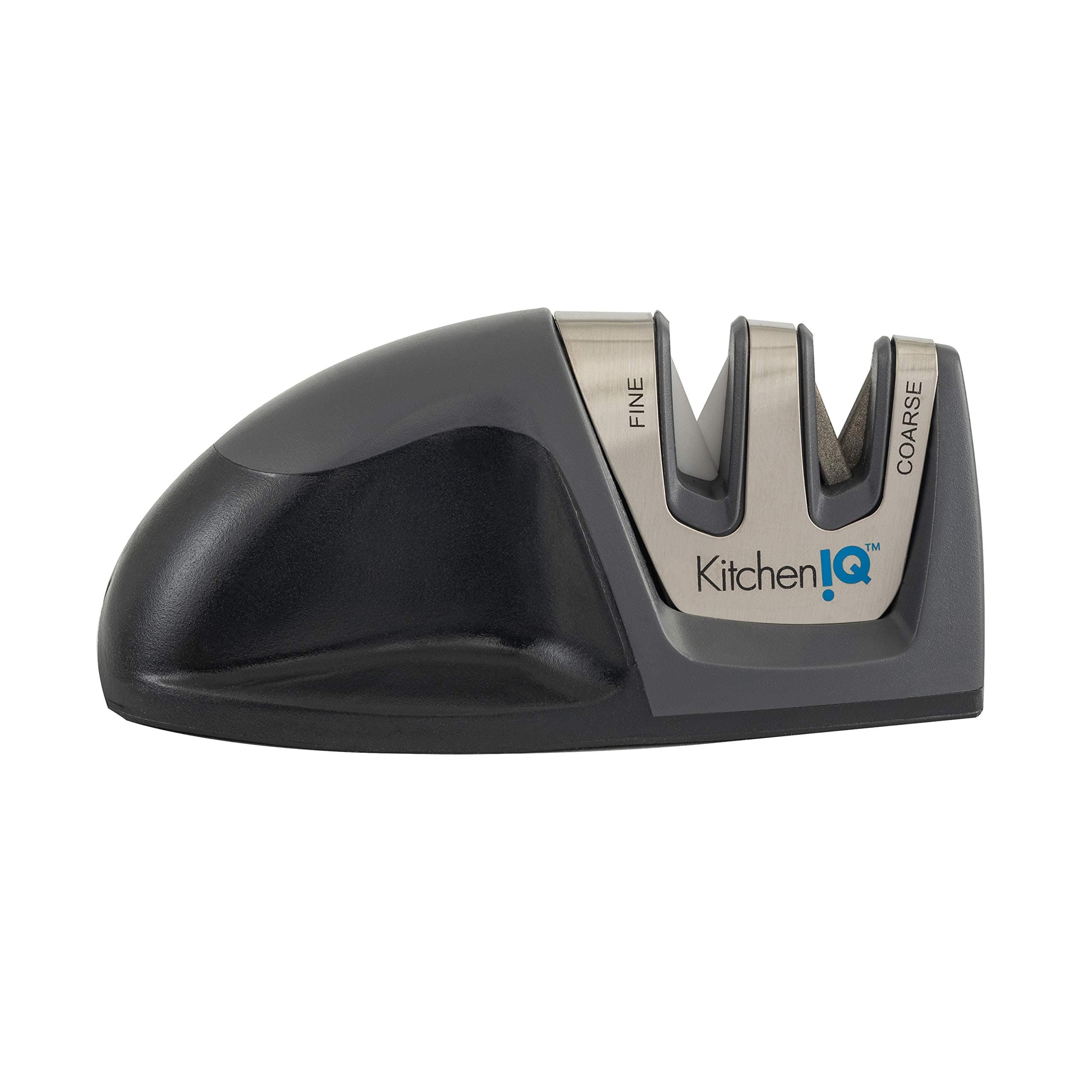 Kitchen IQ 50825 Sharpener, Ceramic Plastic, Black