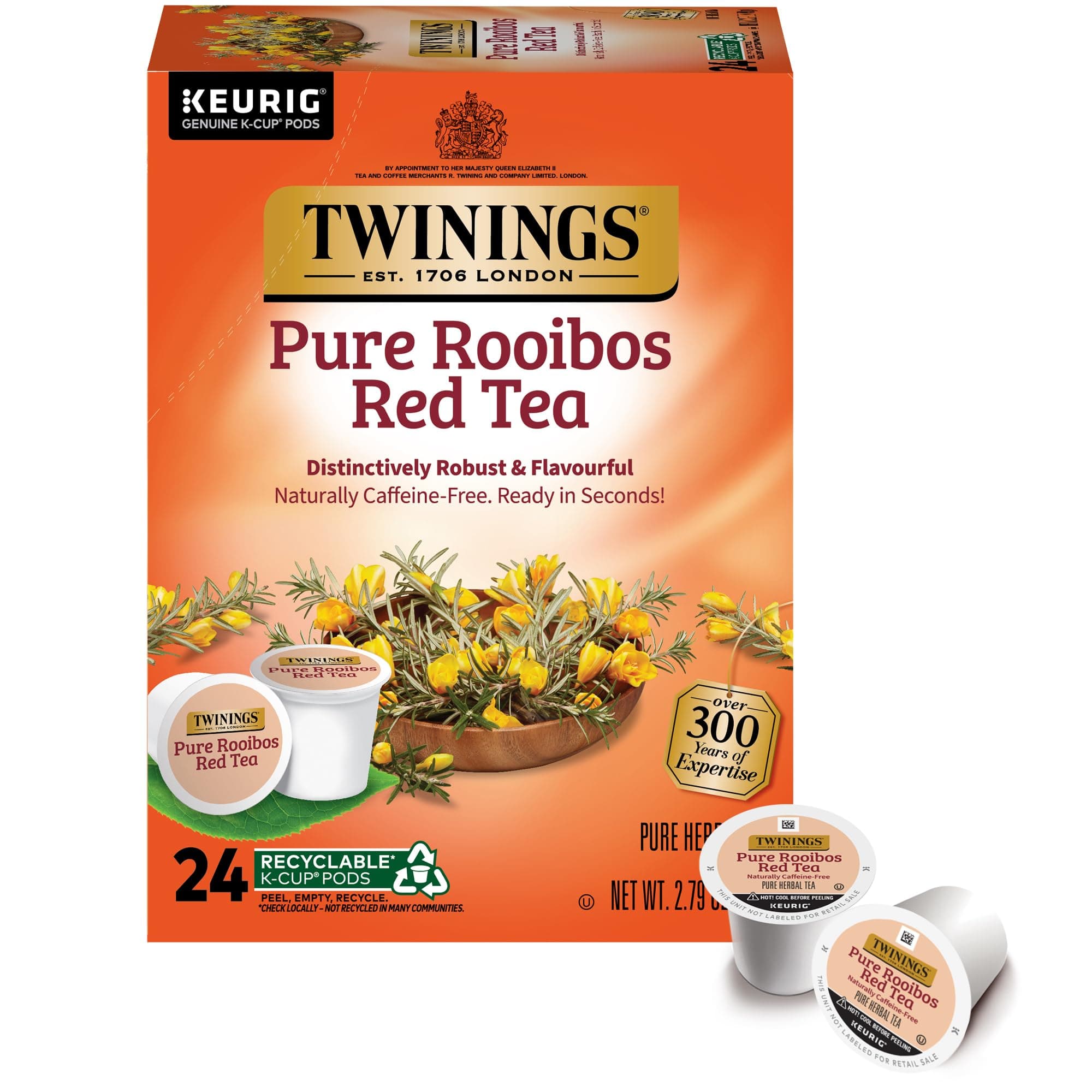 Twinings Rooibos Tea, Keurig K-Cups, 24 Count by Twinings