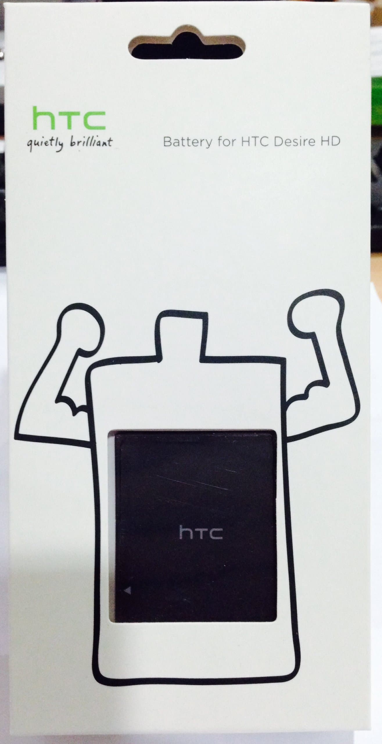 GENUINE OFFICIAL ORIGINAL BATTERY FOR HTC DESIRE HD (G7) - MODEL: BD26100 / RATING: 3.7VDC / 1230mAh / 4.55Whr