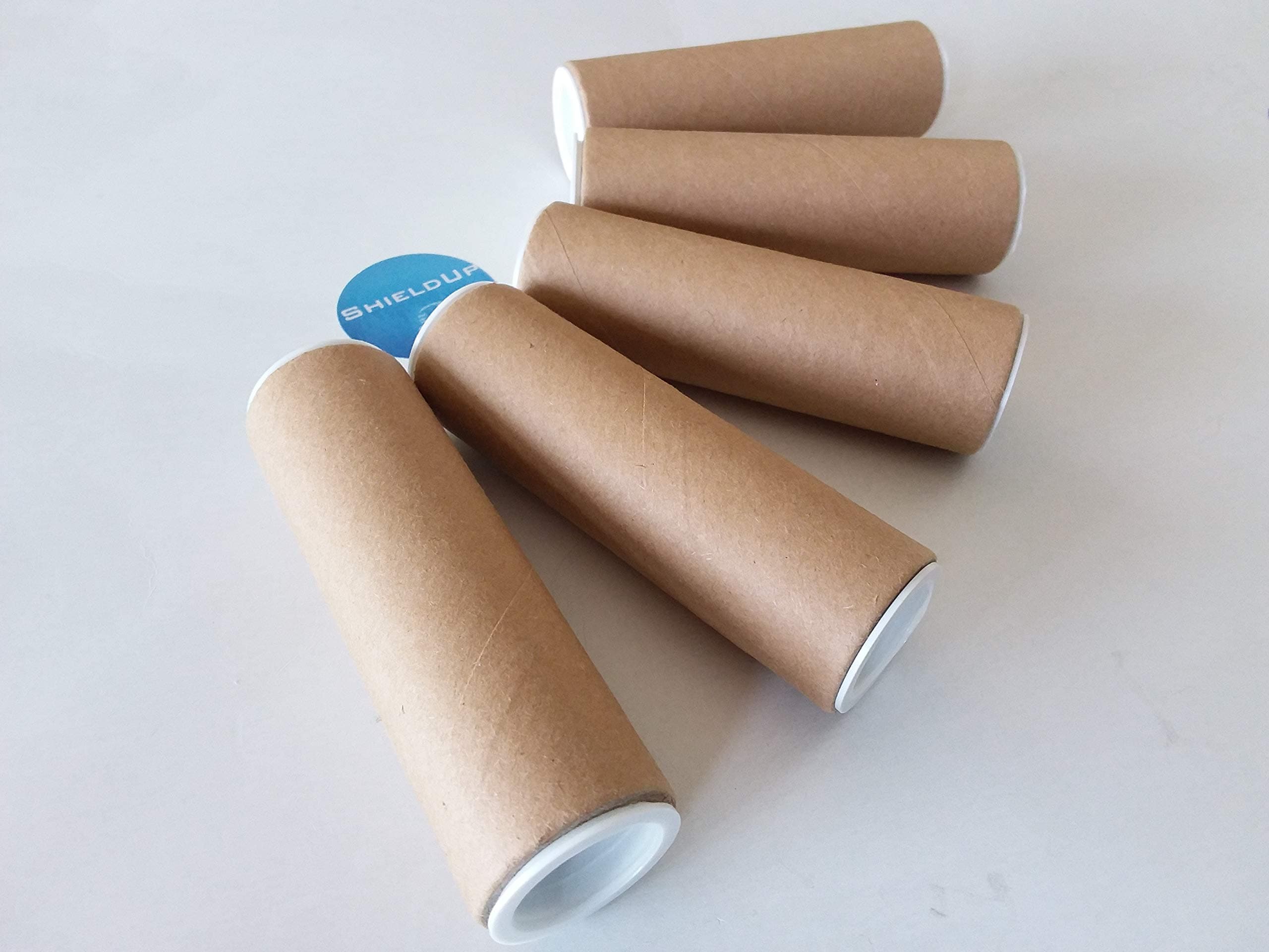 5 x Strong Cardboard Postal Tubes | 25mm (1 inch) Diameter by 100mm (4 inches) Long