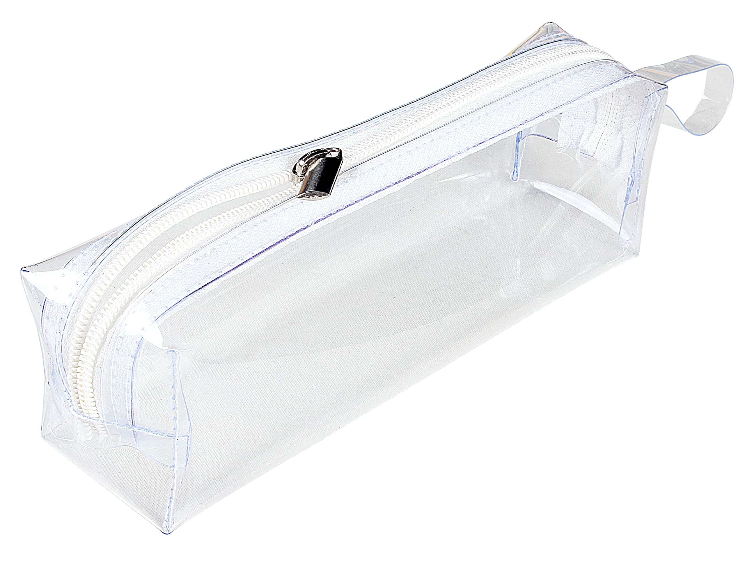 - Transparent Pencil Pouch, School Pencil Box with Zipper, Students Pencil case Large Capacity, Makeup Pouch, Stationery Bag for Students Girls Adults Office Transparent
