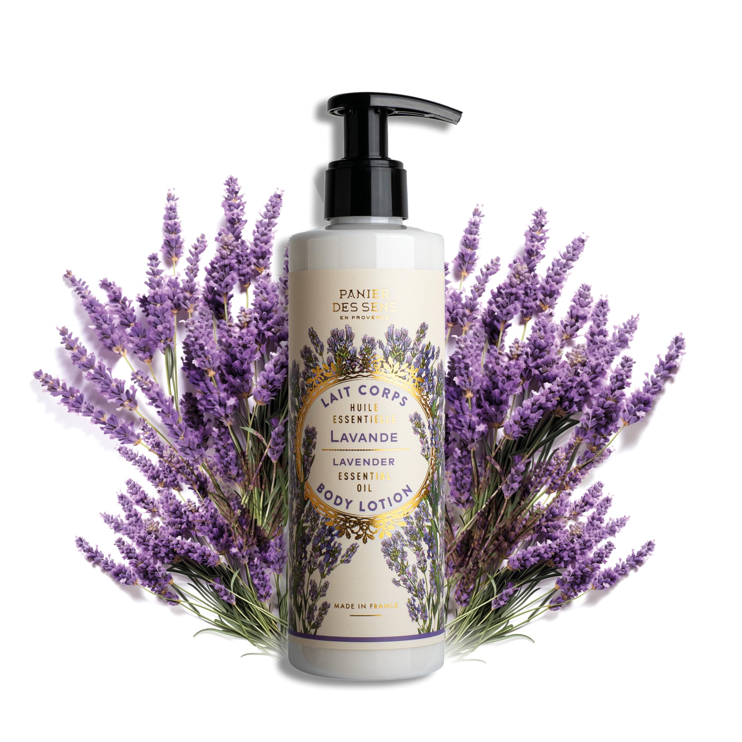 Panier des Sens - Body Lotion - Lavender Body Moisturiser for Dry Skin - With Shea Butter - Body Care Made in France - Vegan Body Lotion for Women and Men - 97% Natural Ingredients - 250ml