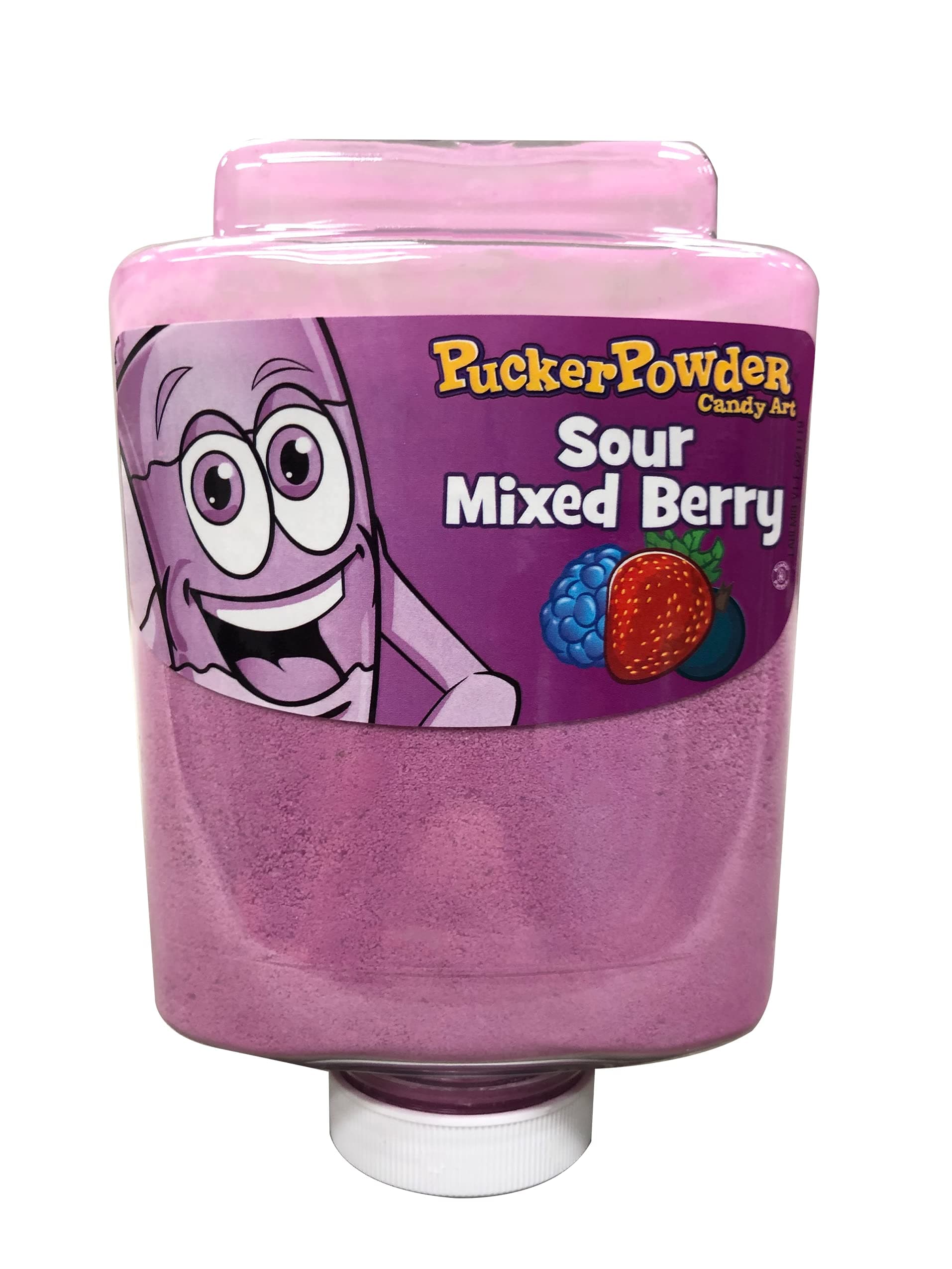 Pucker Powder Sour Mixed Berry,Party Favors - Weddings - Receptions - Bridal and Baby Showers - Birthdays - Toppings - Decorations, 9.5oz: - 1 Ct
