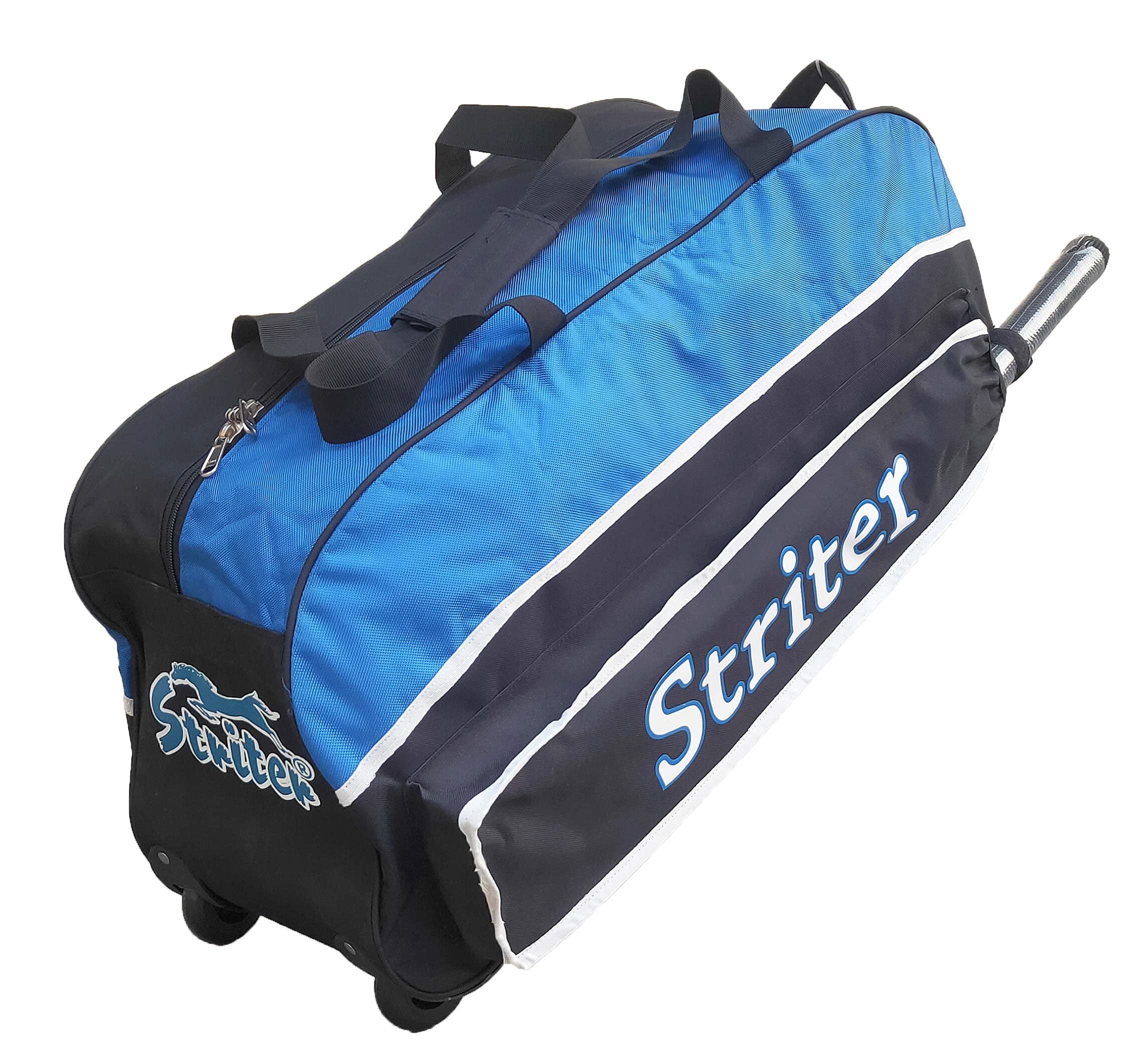 Cricket Kit Bag with Rolling Wheels - Large 30 Inch Heavy Duty - Blue (Bag Only Colors of Bag May Vary)