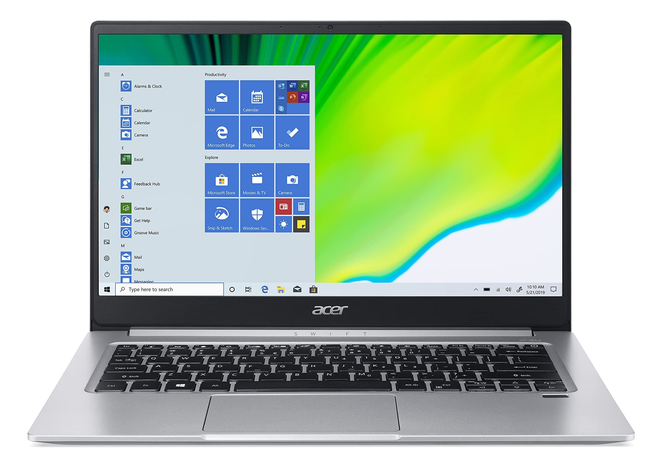 Acer Swift 3 SF314 Ultra-Thin Laptop AMD Ryzen 7-5700U Octa Core Upto 4.30GHz/16GB RAM/512GB SSD Storage/AMD Radeon Graphics/14" FHD IPS Display/Win 11 Home/WiFi-6/FingerPrint/Backlit KB/Pure Silver