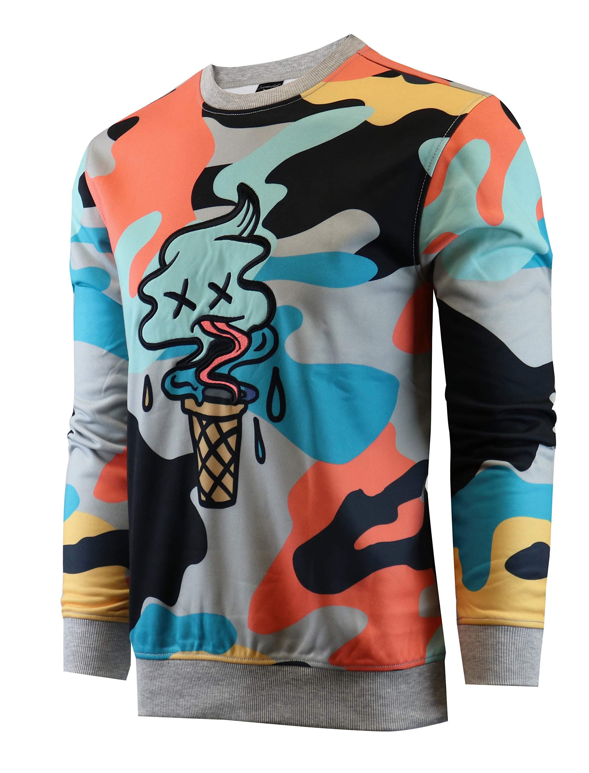 SCREENSHOT SIGNATURE F11076 Premium Fleece Streetwear Graphic Crew Neck Sweatshirt - Classic Fit