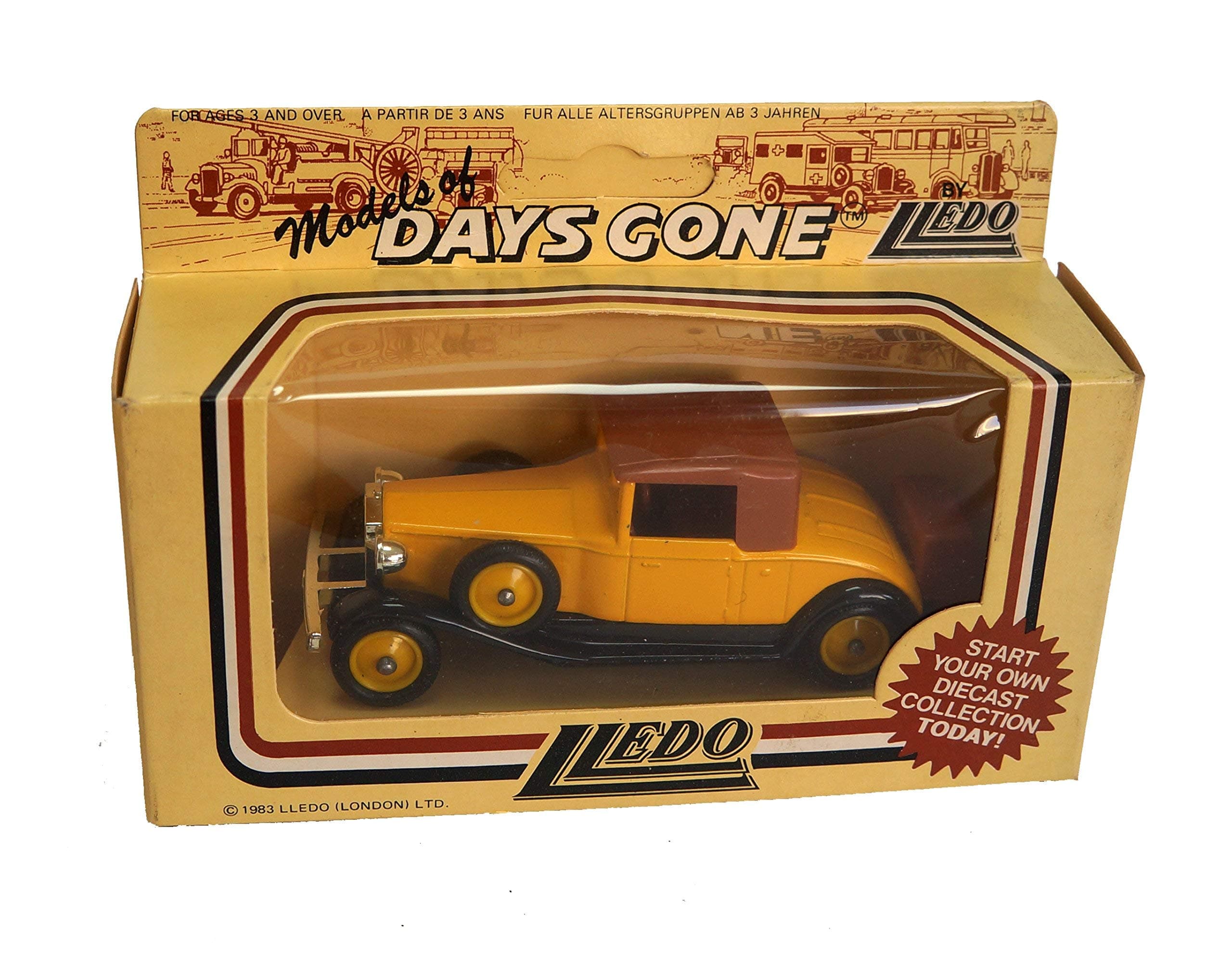LLEDO DAYS GONE VINTAGE MODEL DIE-CAST METAL REPLICA "ROLLS-ROYCE PLAYBOY 1932 CONVERTIBLE COUPE"