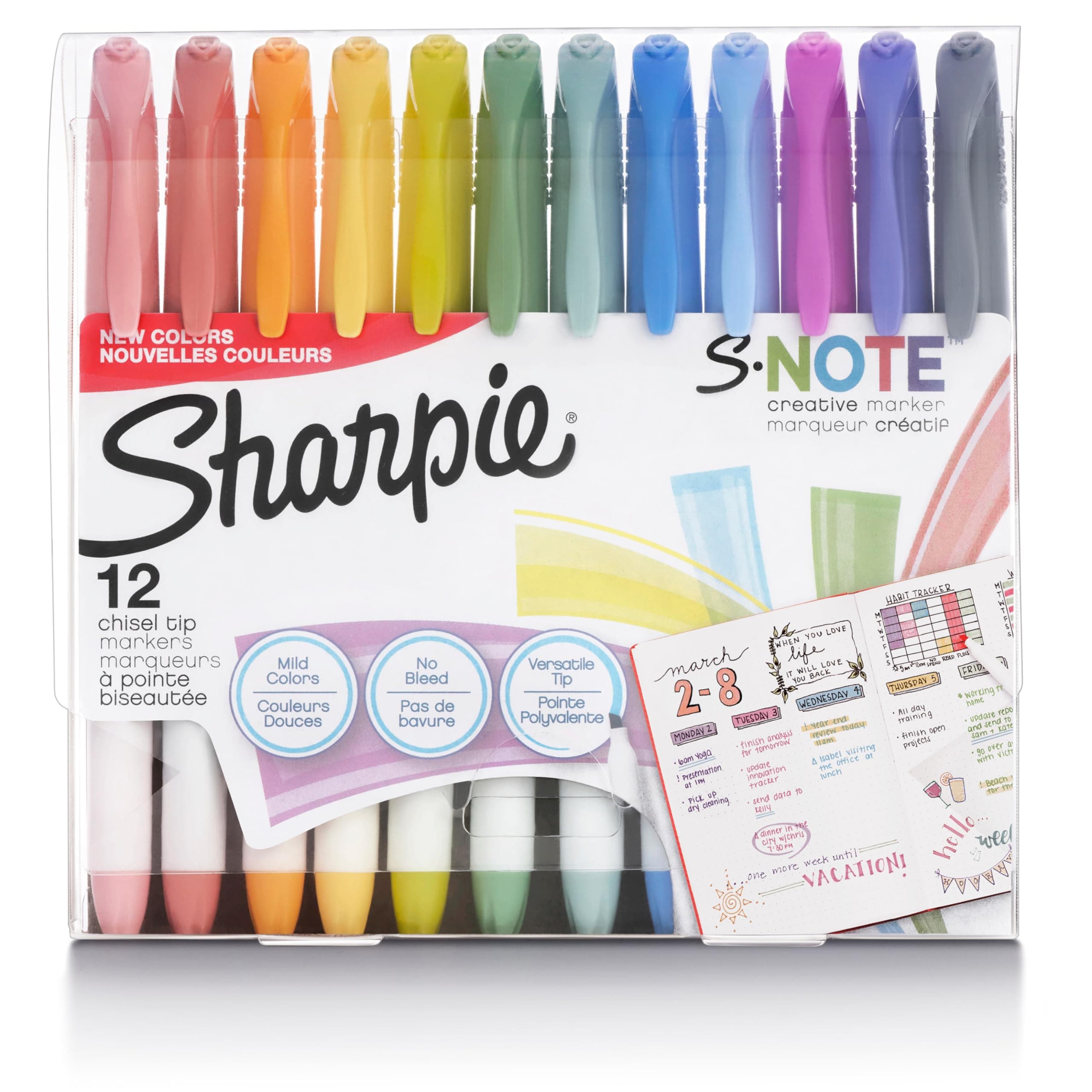 SHARPIE S-NOTE CHISEL 12CD